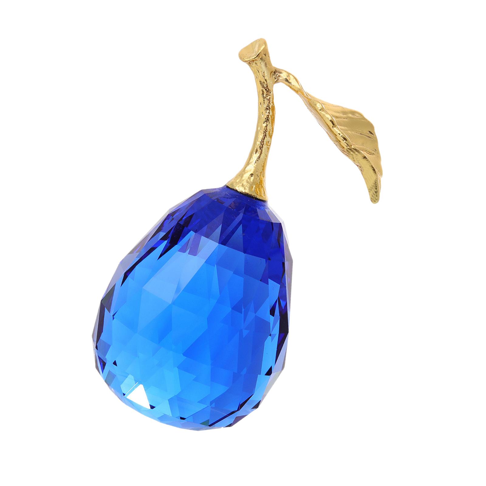 Pear Fruits Ornament Collectibles Table Home Decor Office Party Blue