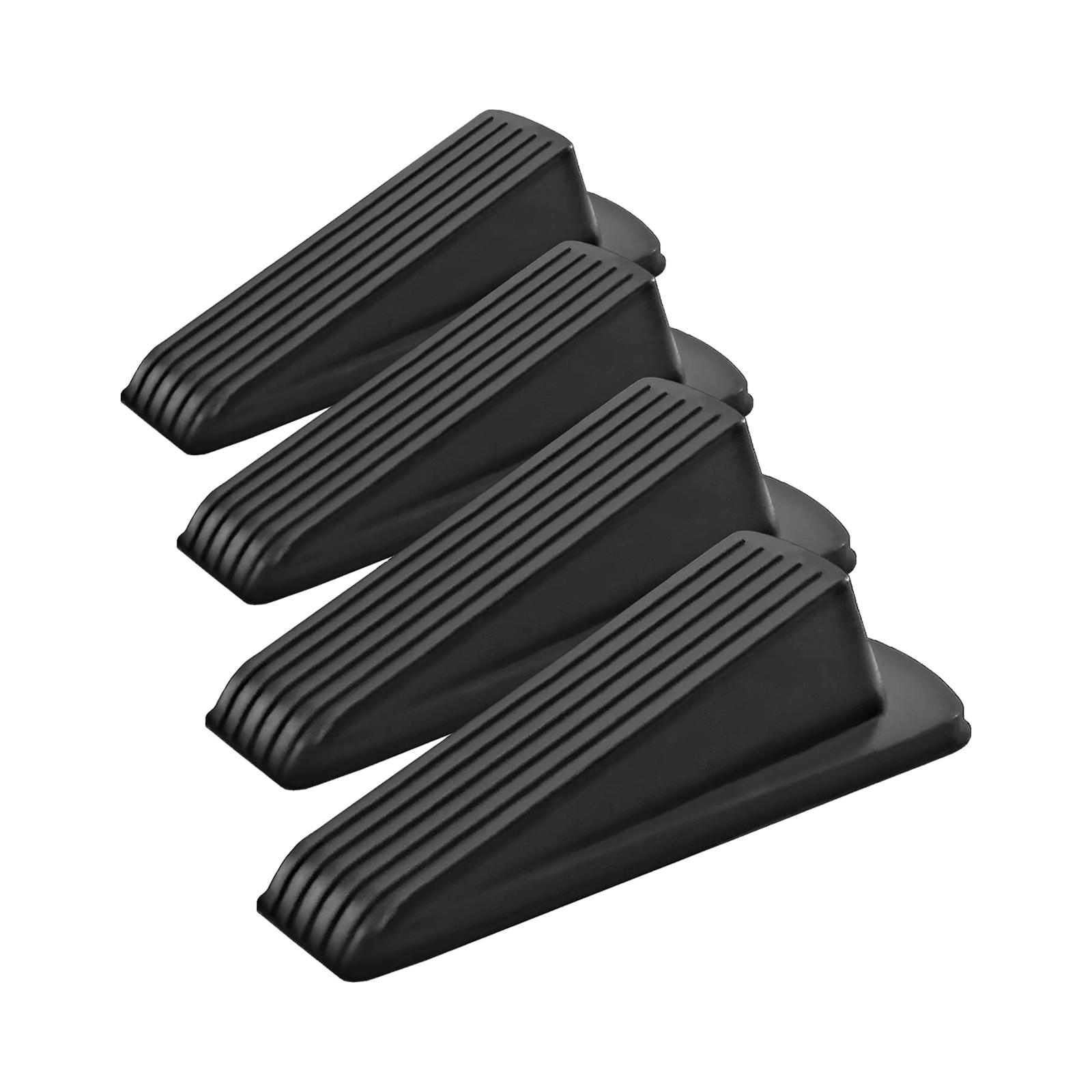 4Pcs Rubber Door Stopper Floor Protection for Commercial Hotel Residential