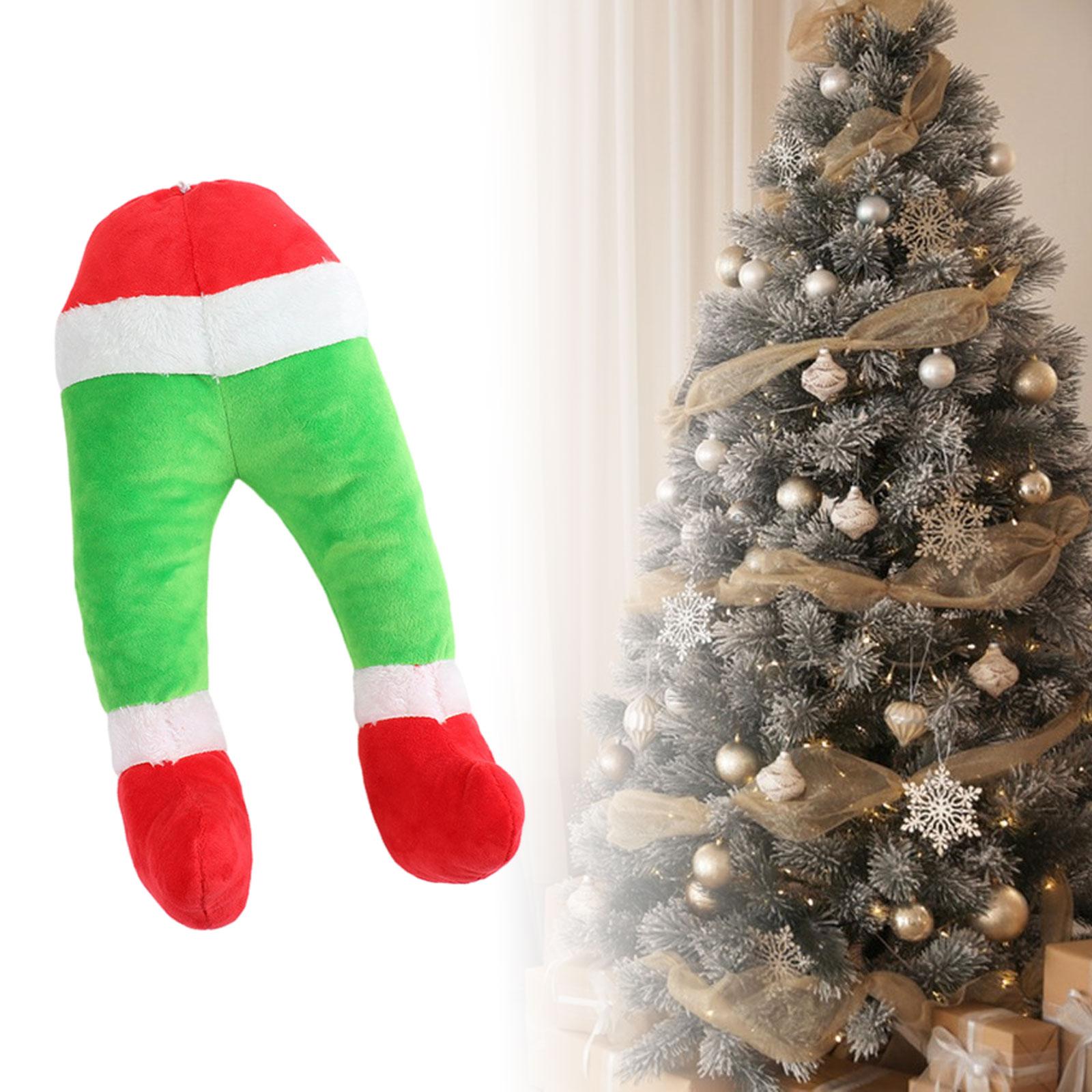 Christmas Santa Claus Legs Festival Party Supplies Xmas Tree Hanging Pendant Green