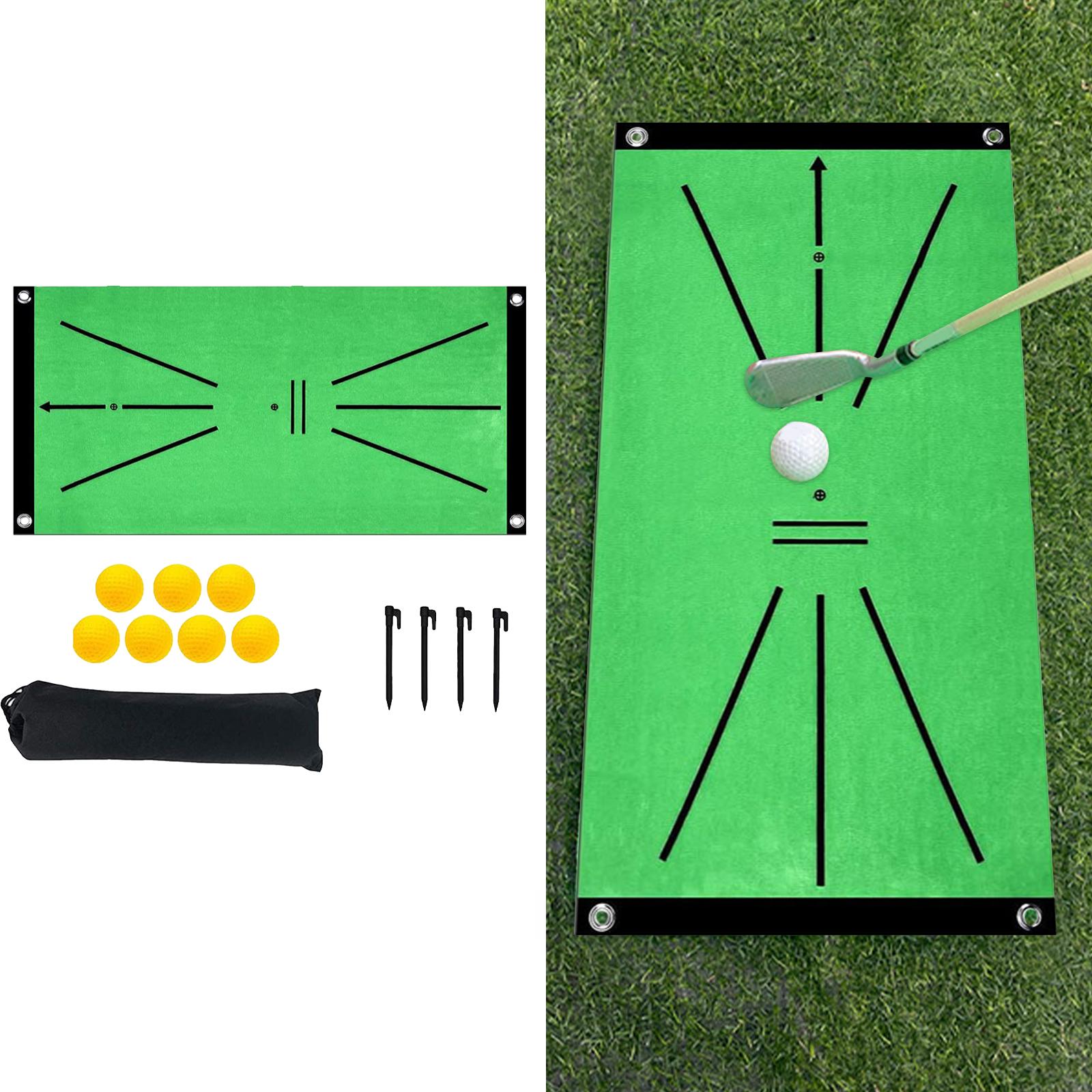 Golf Hitting Mat Training Aid for Swing Detection Ground Nail Design