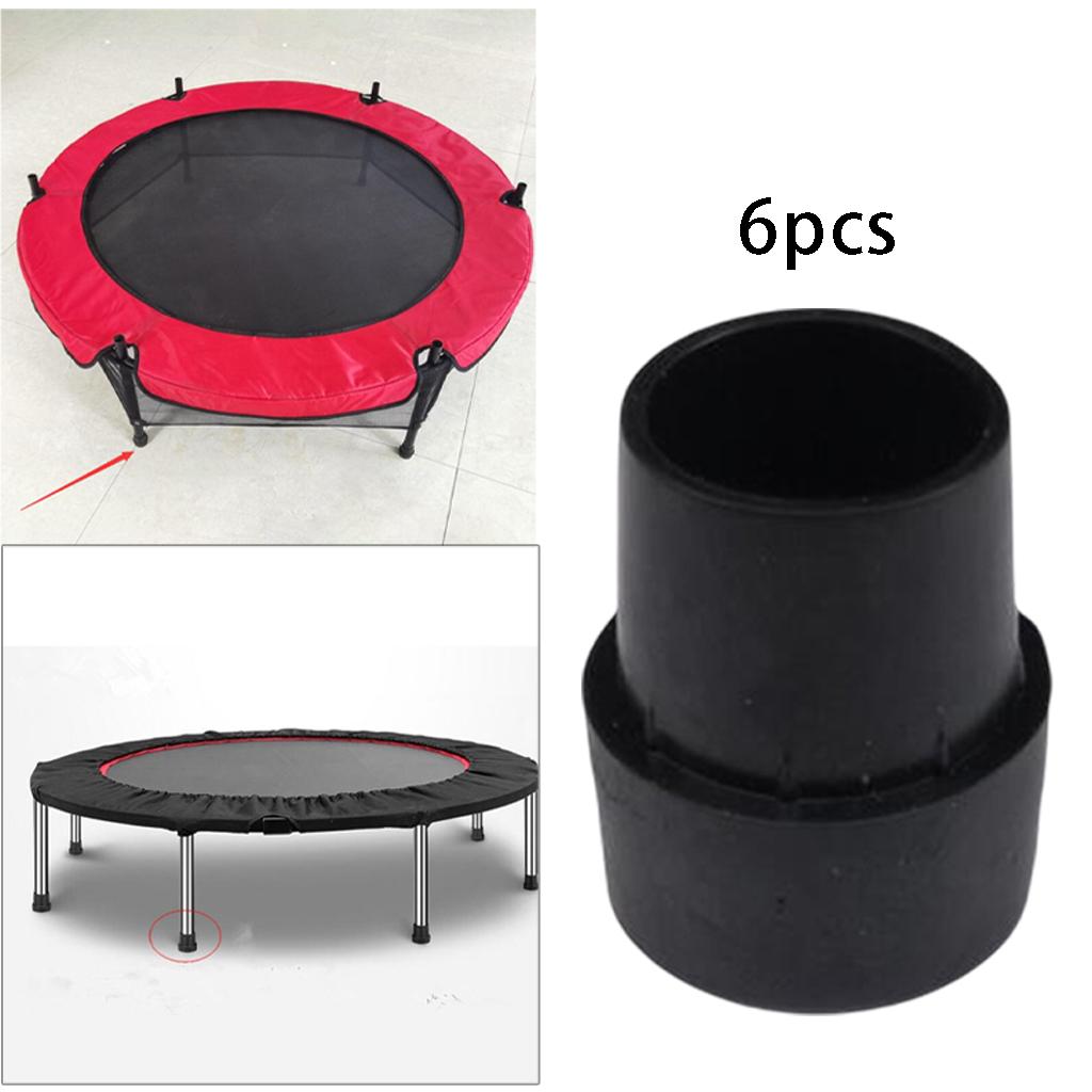 Trampoline Leg Covers Rubber Leg Tips Jump Bed Pipe Cover 6 Pieces