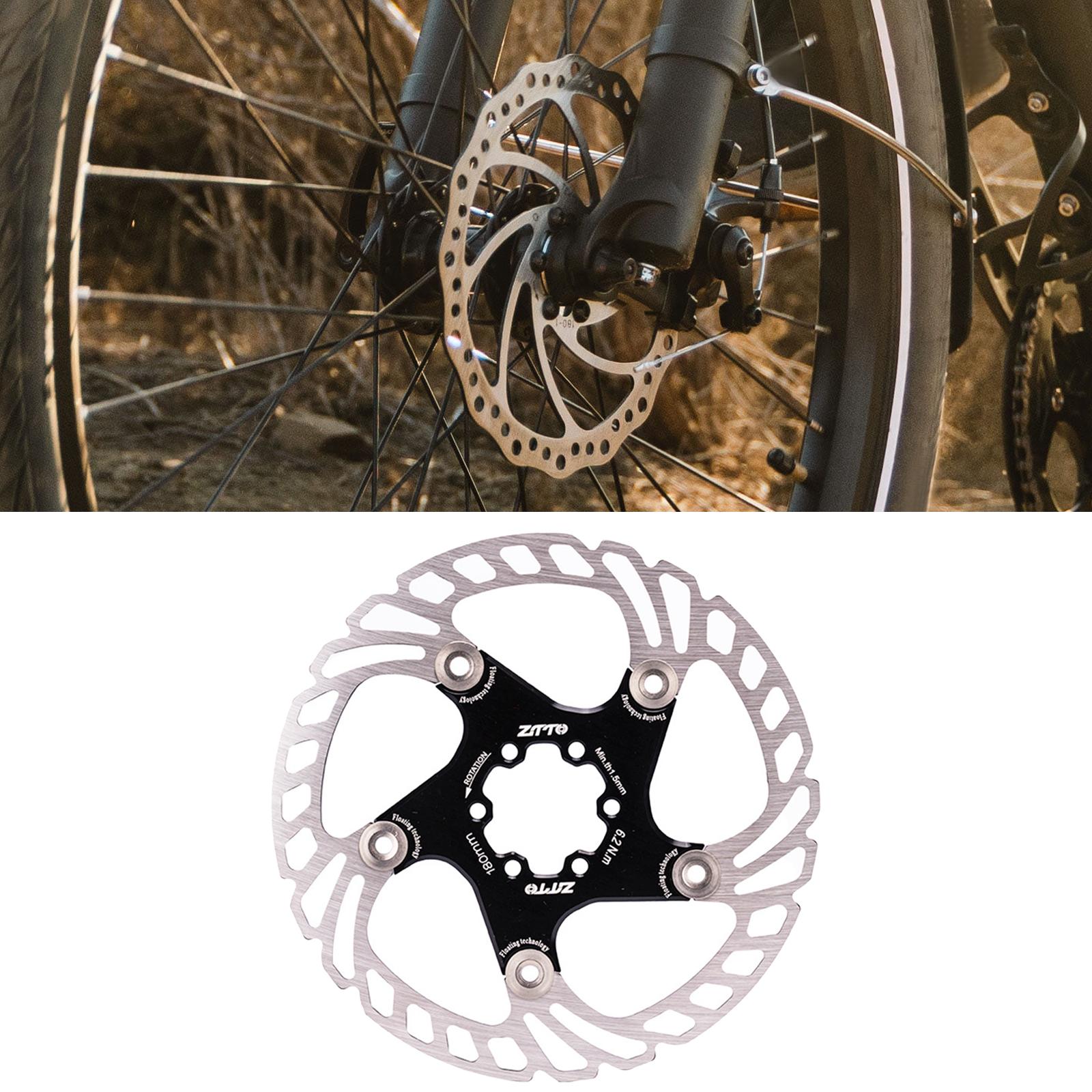 Bike Disc Brake Rotor Bicycle Brake Disc for MTB Road Bikes Black 180mm