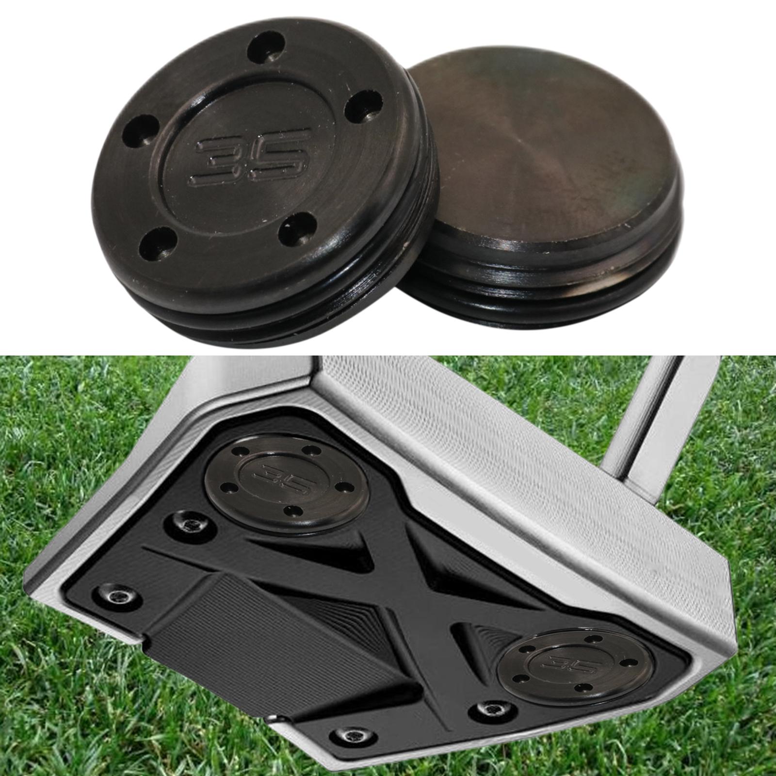 2Pcs Golf Custom Putter Weights Sturdy Accessories Black 35g 