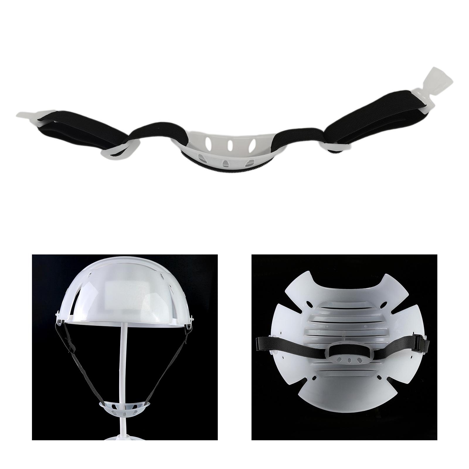 Construction Helmet Chin Strap Polyester Chin Band for Adults Skating Riding Black