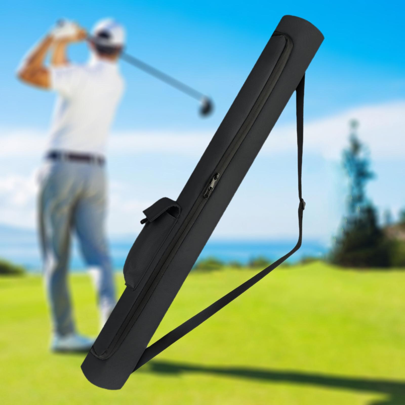 Golf Insulated Cooler Bag Durable Golfer Beer Sleeve for Golf Bag for Travel Black