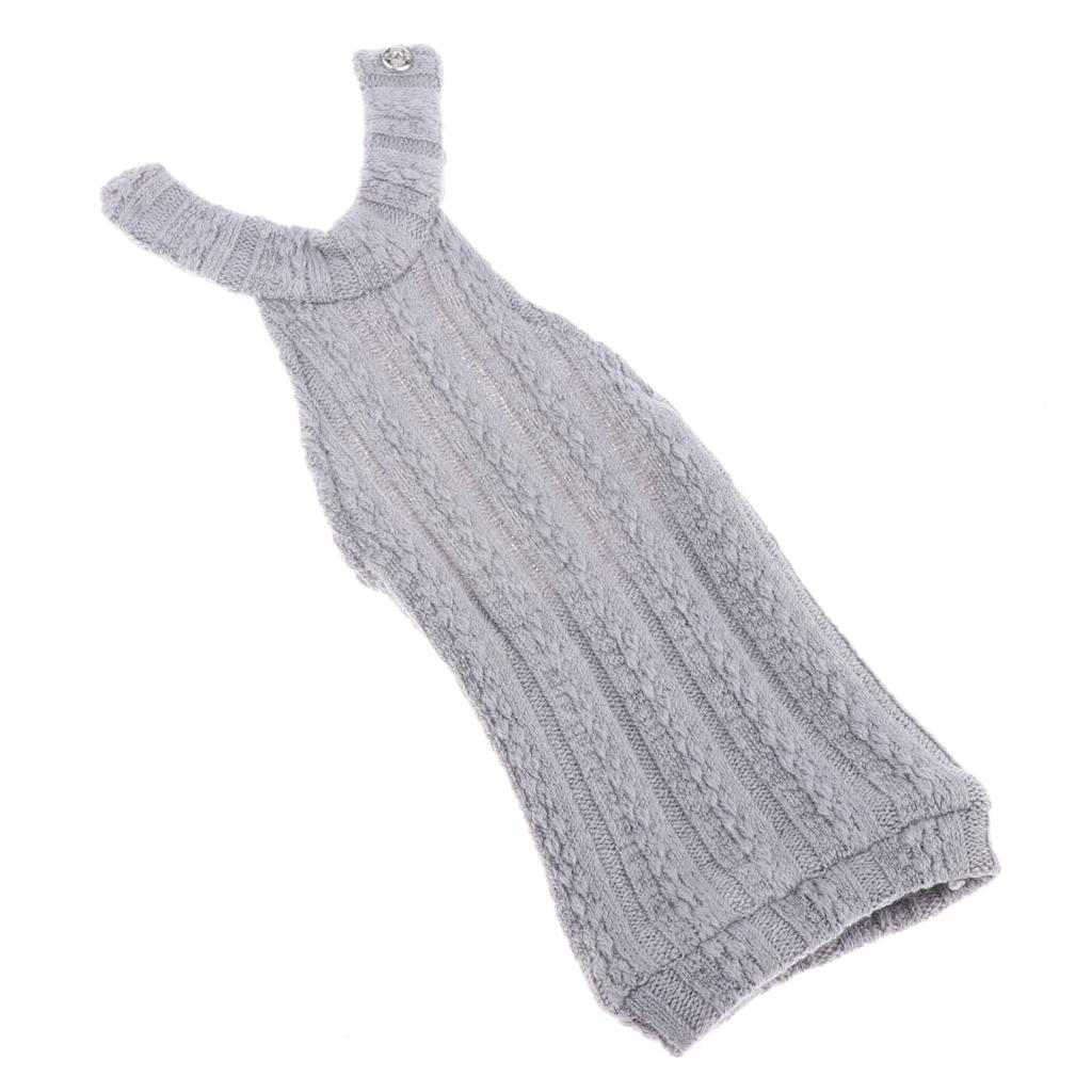 Doll Backless Knit Sweater Gray