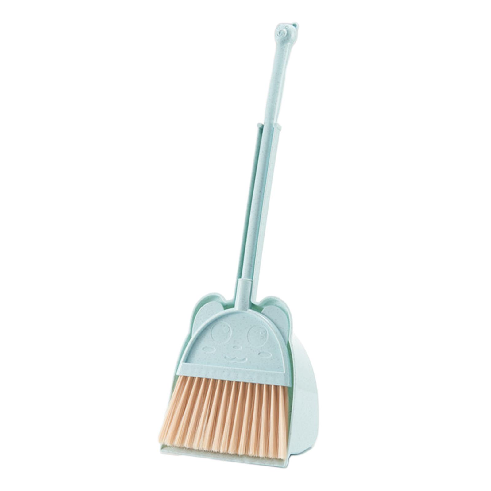 Kids Broom and Dustpan Set Blue