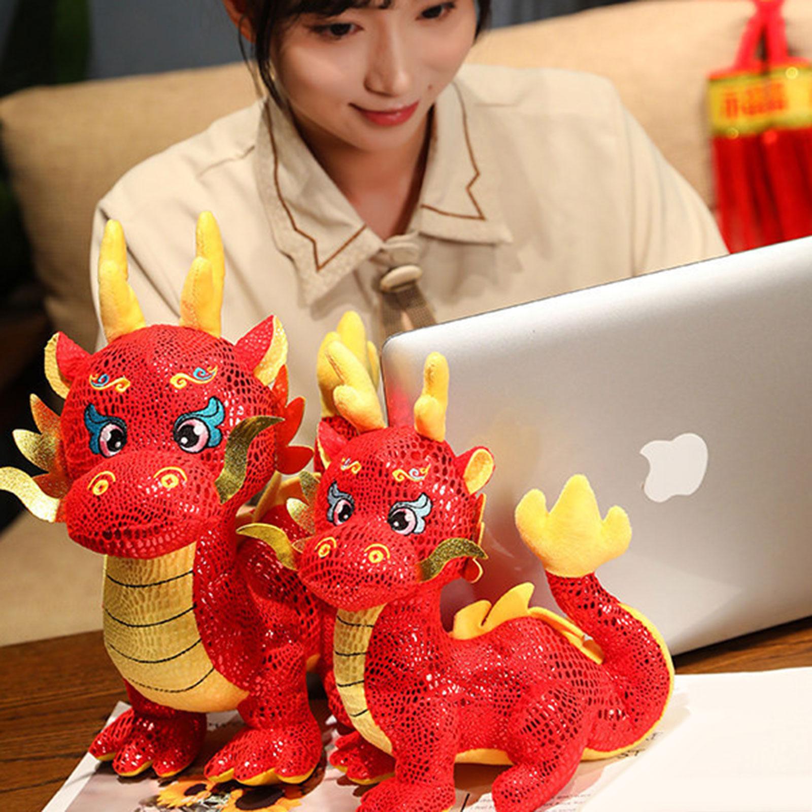 Dragon Stuffed Animal Comfortable Dragon Doll for Cafe Holidays Sofa