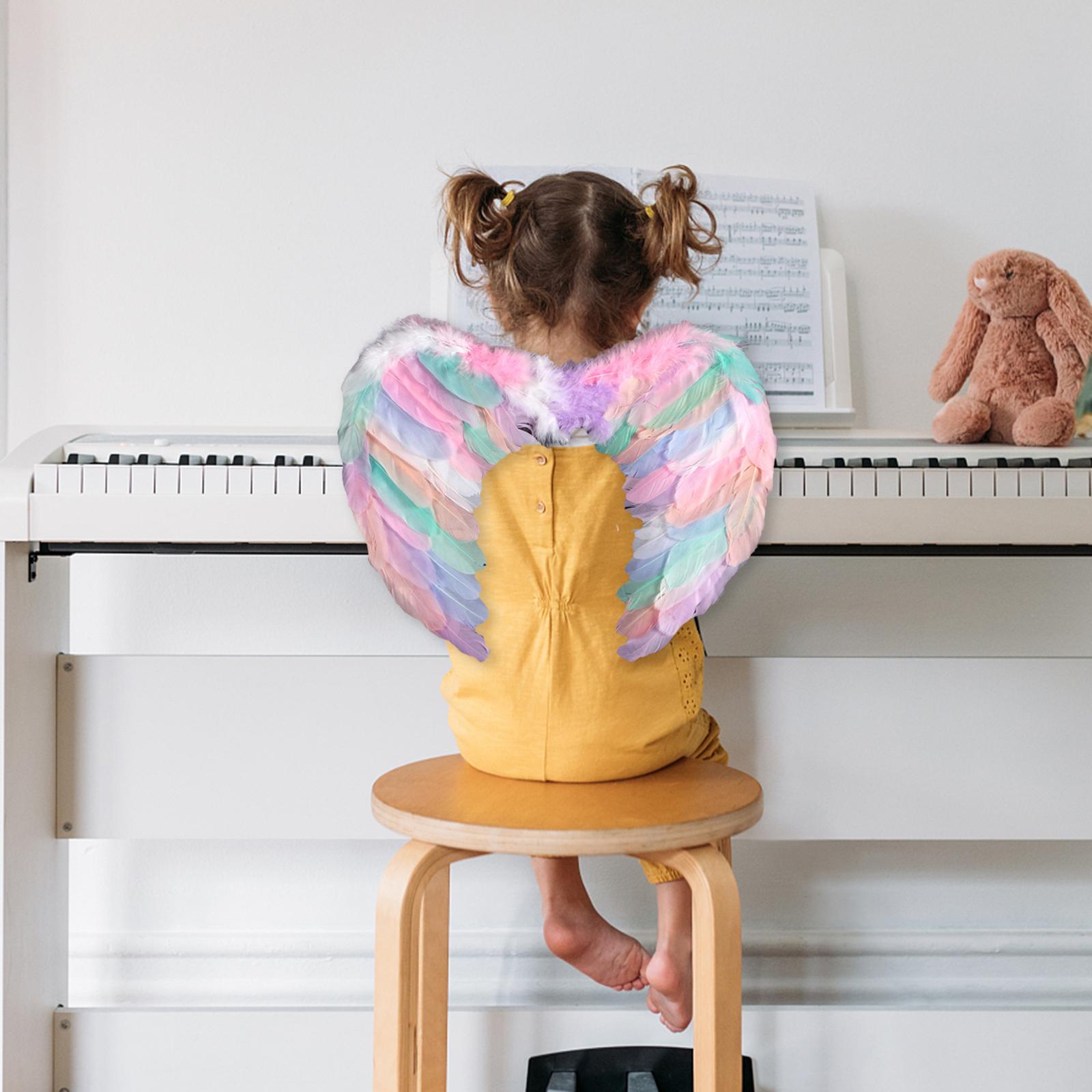 Child Angel Feather Wing Costume Wing Kids Feather Fairy Wing S