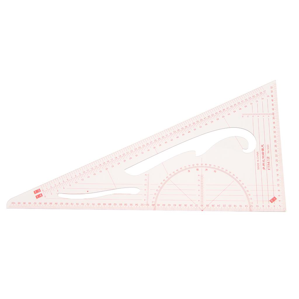 3x20.5x11cm Triangle Patchwork Ruler Drawing Template Scale Quilting Craft  