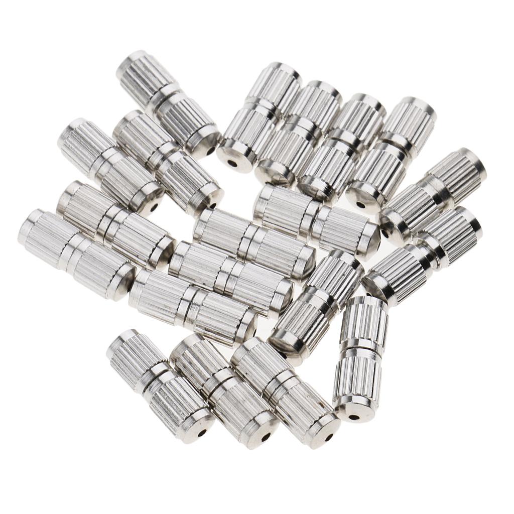 Metal Screw Barrel Clasps 20Pcs