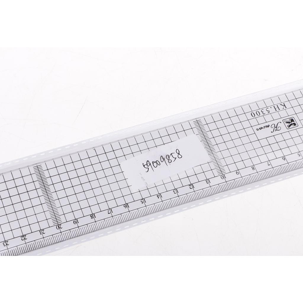 Clear Acrylic Drawing Grid Ruler Template for Drawing Anime Painting Supplies Stationery 30cm