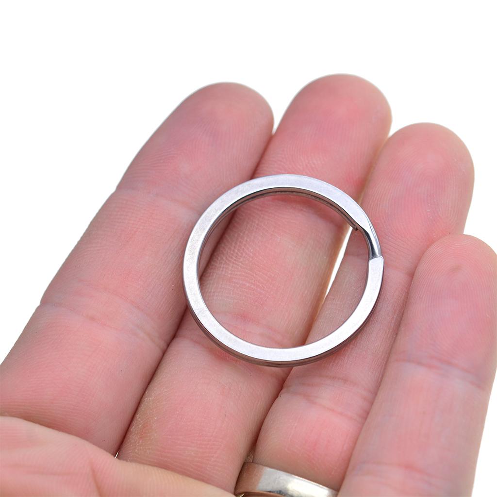 10pcs Stainless Steel Split Key Rings Keyrings Loop Jewelry Findings 30mm