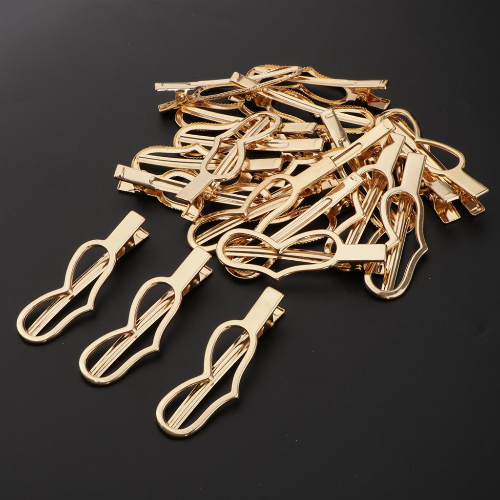 20pcs Fashion Lady Golden Hair Clip Hair Jewelry 7cm heart