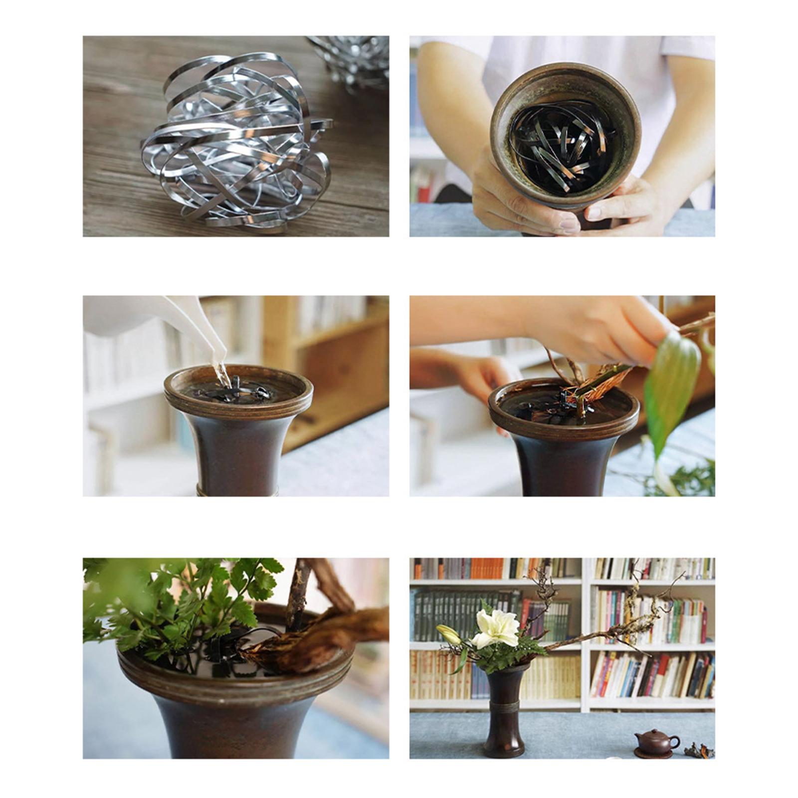 Flower Arranger Ikebana Vase Filler Plant Fixation Floral Arrangement Black