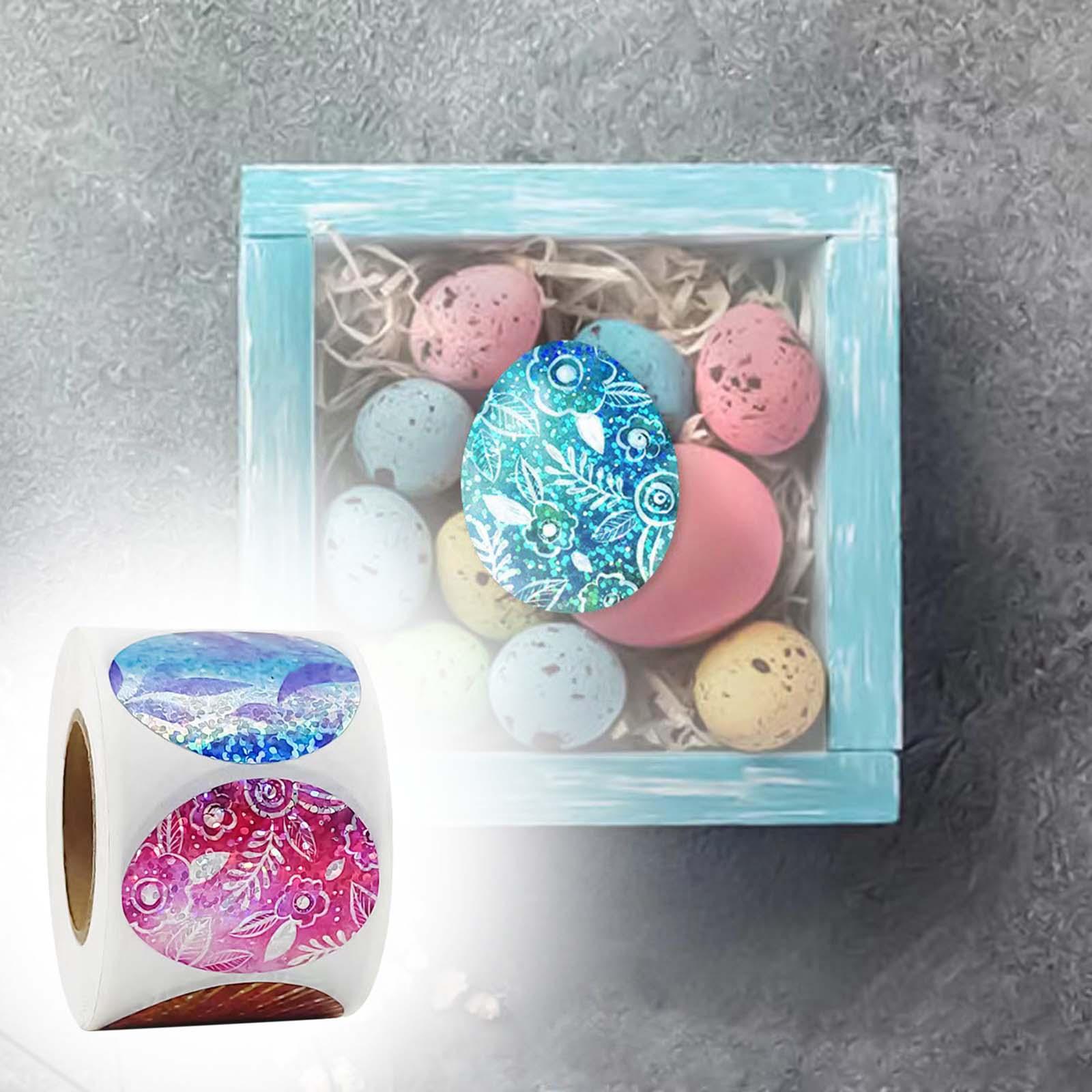 500x Easter Egg Stickers Labels for Festivals Party Supplies Family Reunions