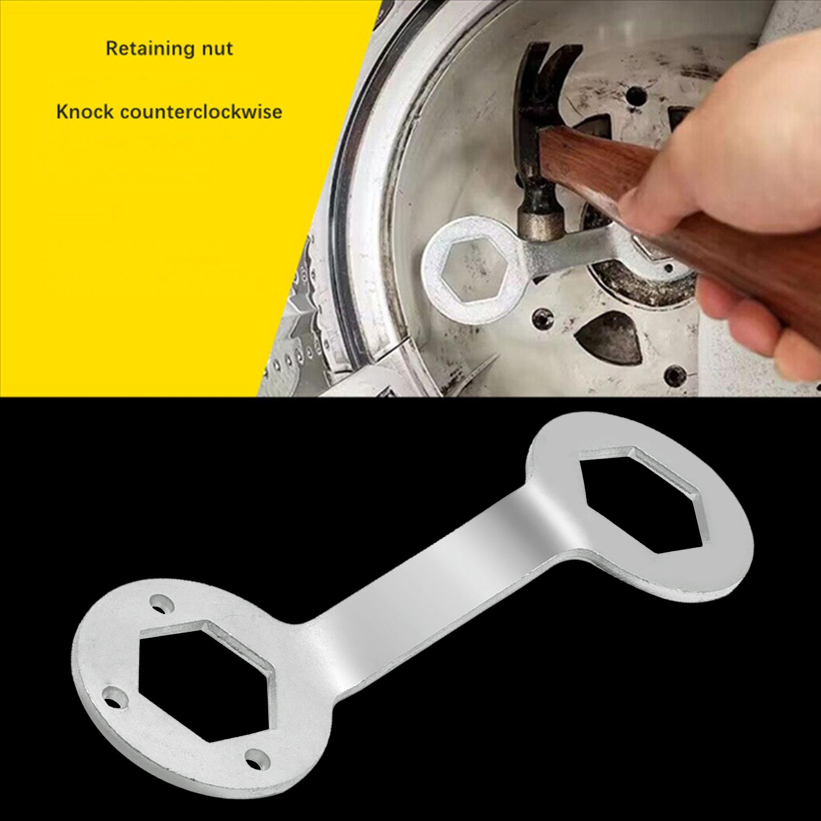 Spanner Wrench 36/38mm for Household Appliance Cleaning Iron Hexagon Spanner