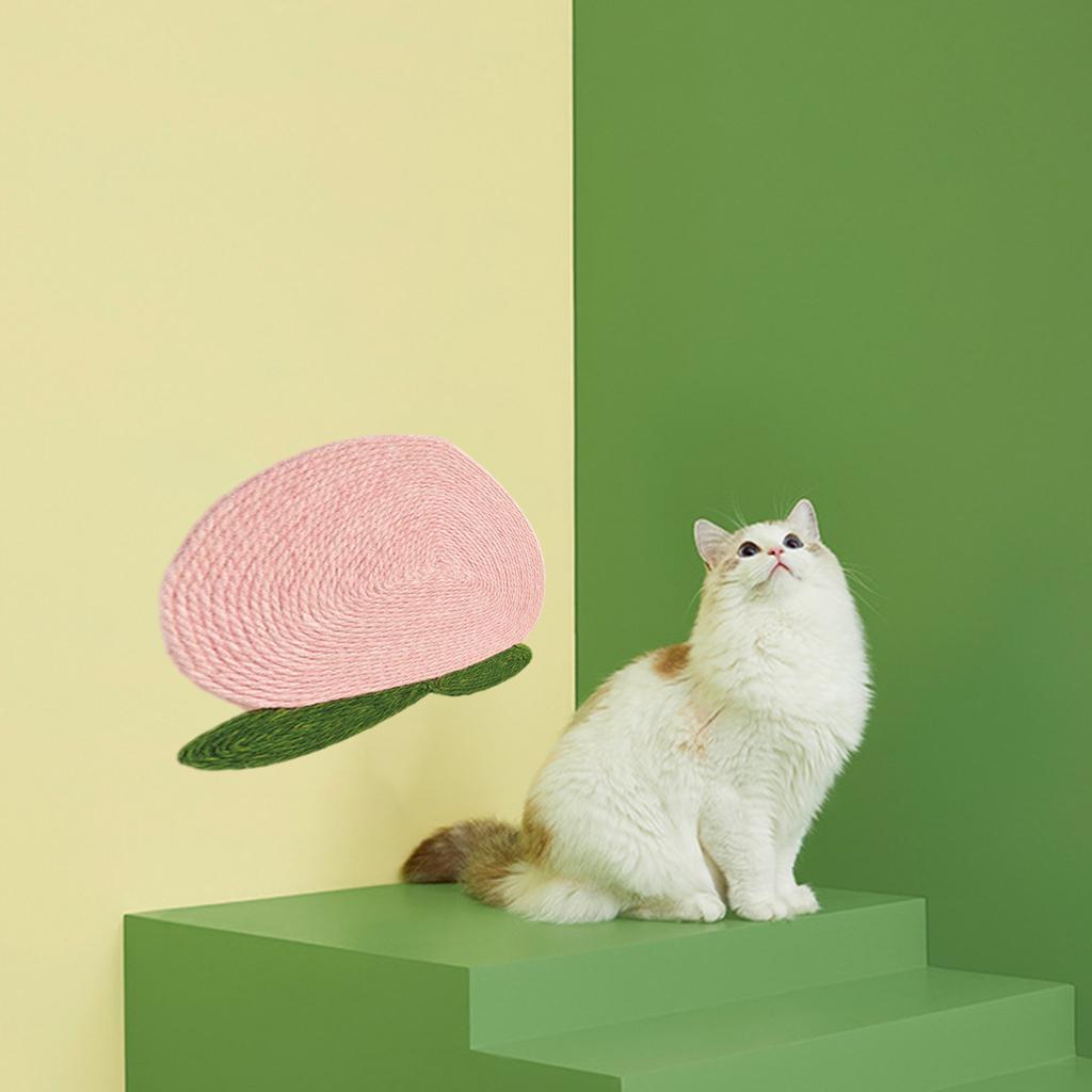 Wall Mount Cat Scratching Board Scratcher Scratch Pad Sharpen Claw Peach