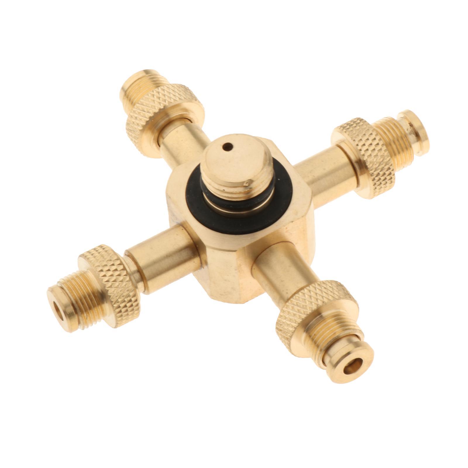 Propane Refill Adapter Lp Gas Cylinder Tank Coupler Gas Tank 4Head 80mm