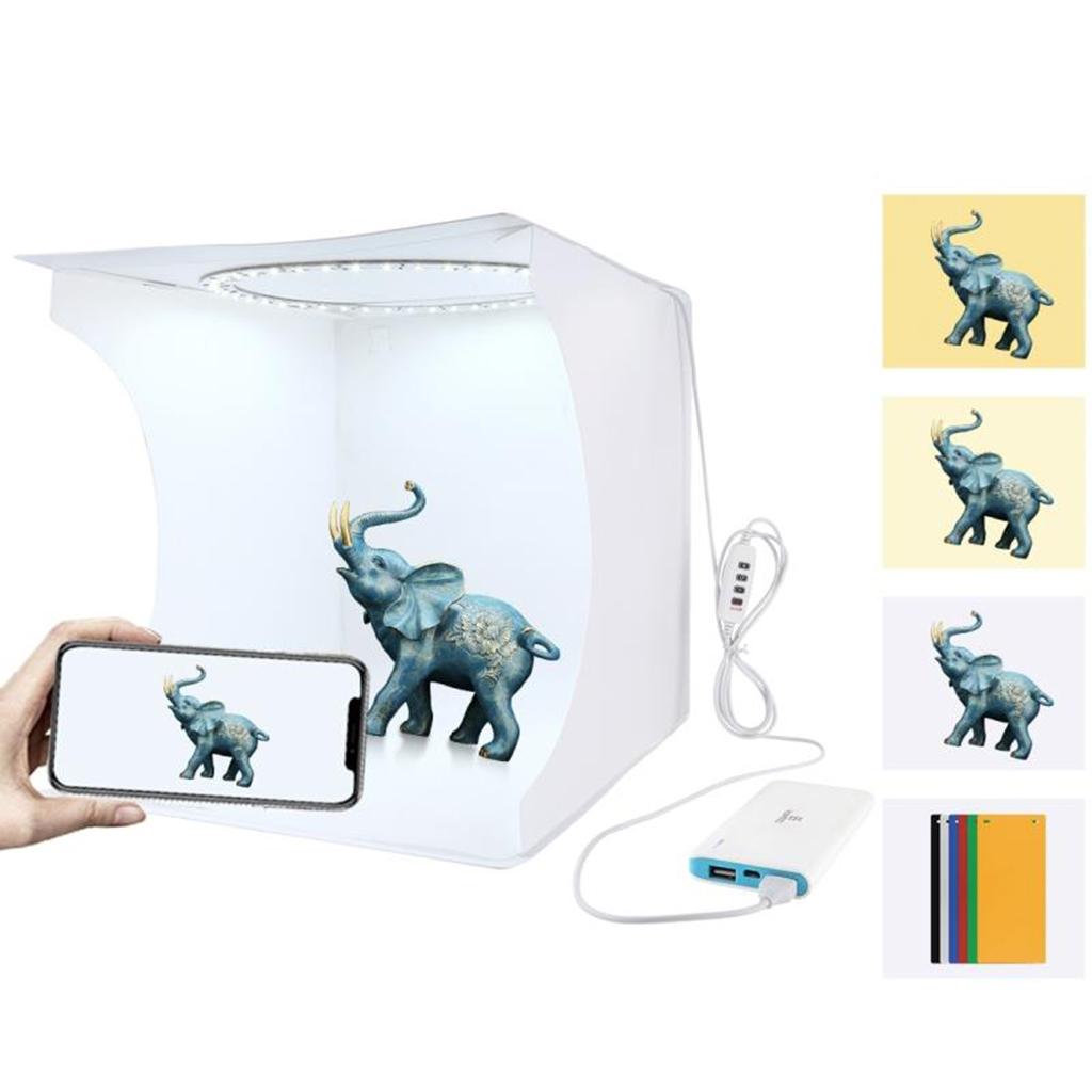 Photo Studio Lighting Box Photography LED Lightroom Portable Light Kit
