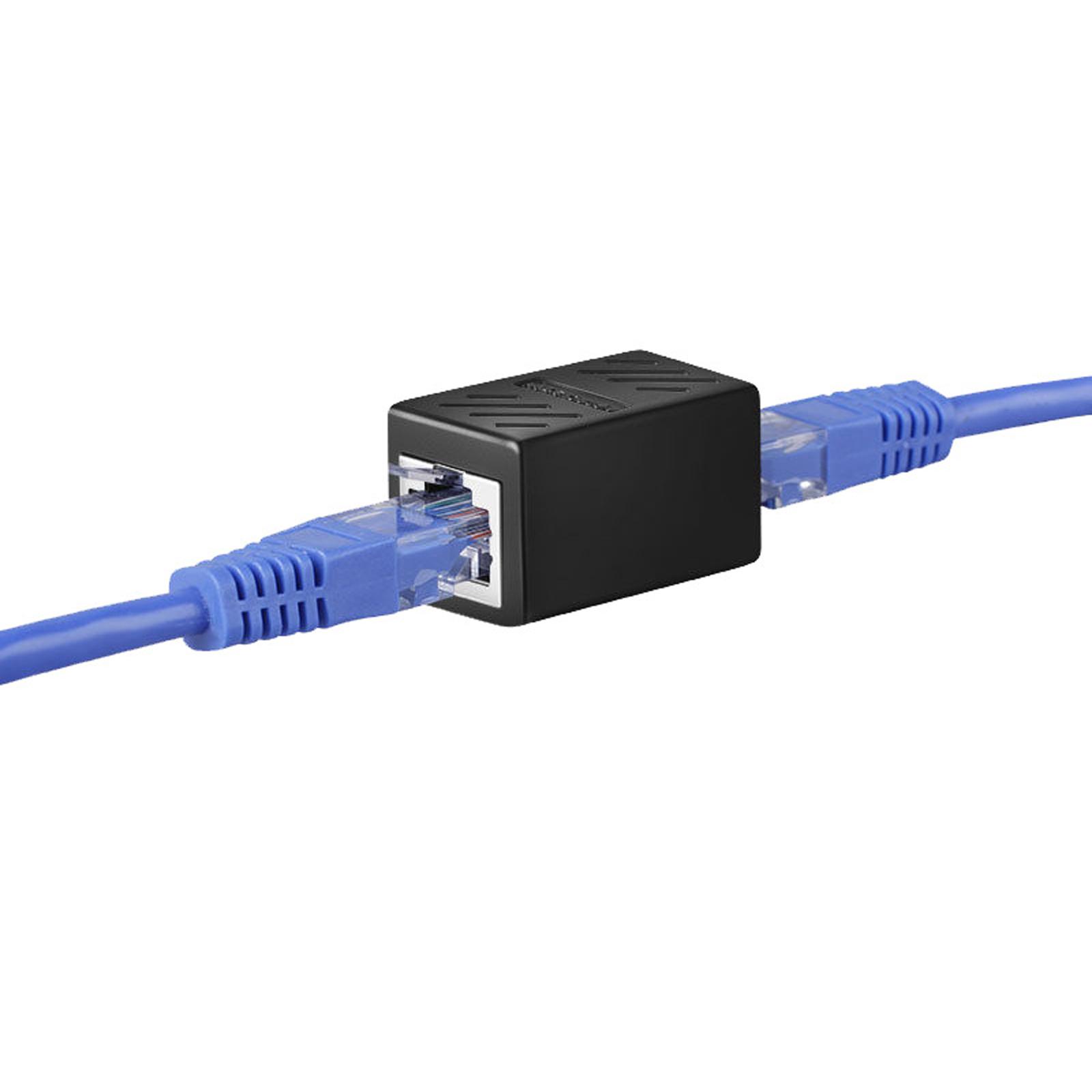 2Pcs Coupler Ethernet Extender Sturdy for TV Boxes Computers Digital TV