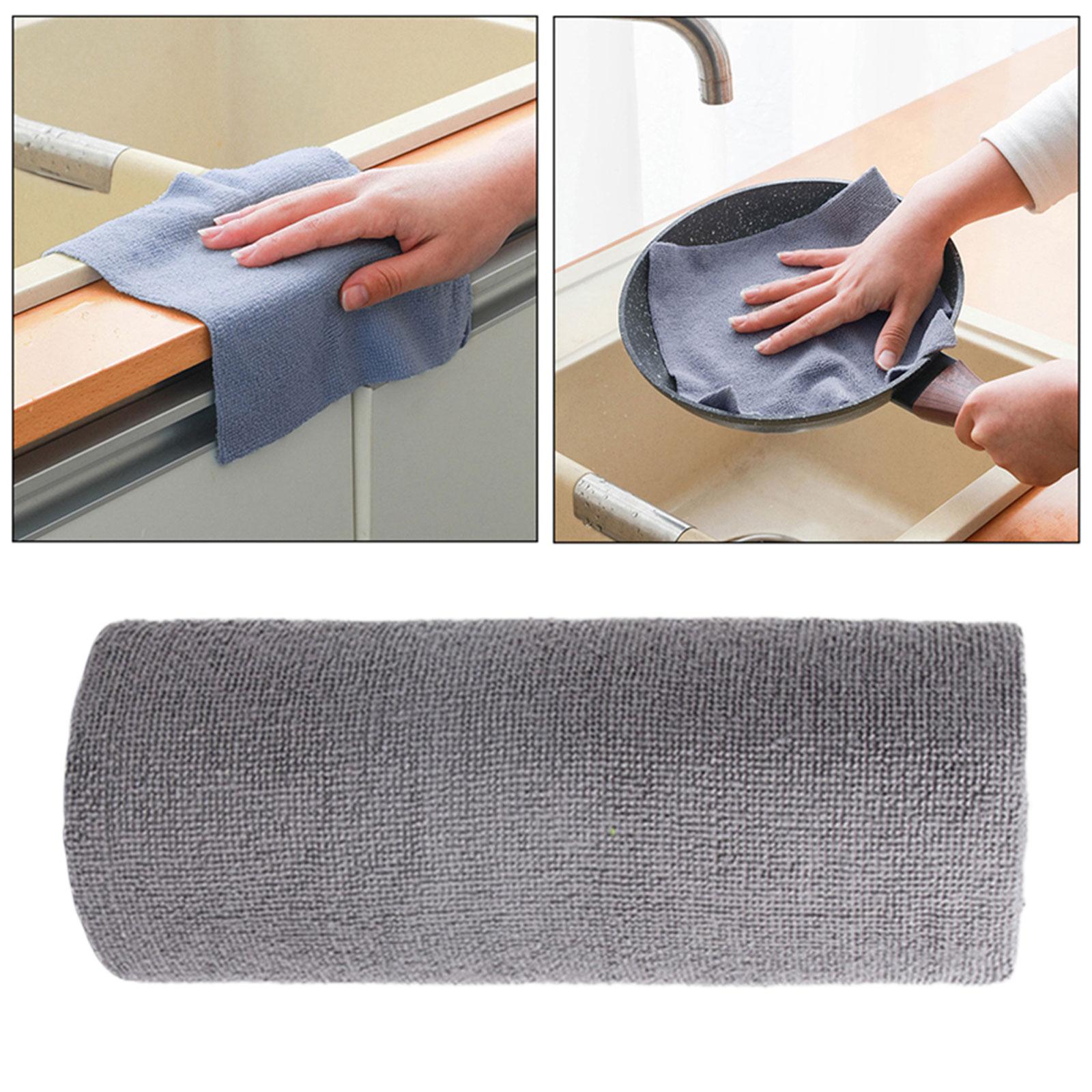 Microfiber Towels Roll Microfiber Cleaning Cloth for Bathroom Kitchen Window