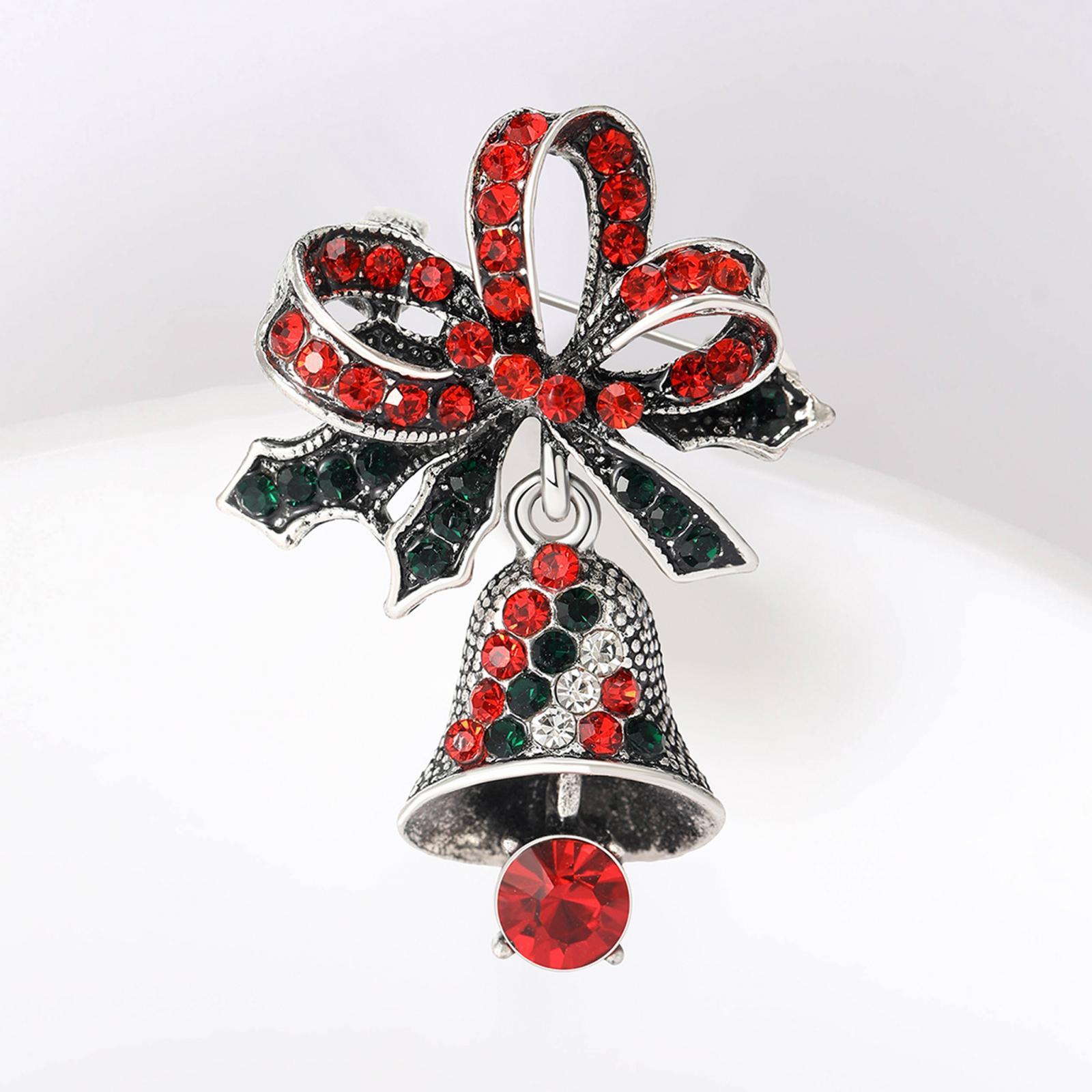 Christmas Bells Brooch Pin for Women for Anniversary Shirts Halloween