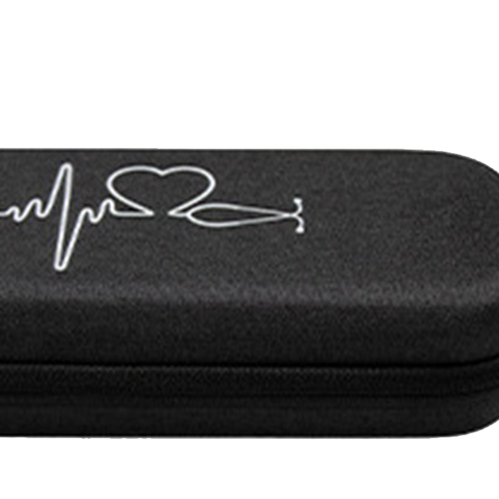 Stethoscope Carrying Case Portable Accessories Hard Stethoscope Carrying Bag black