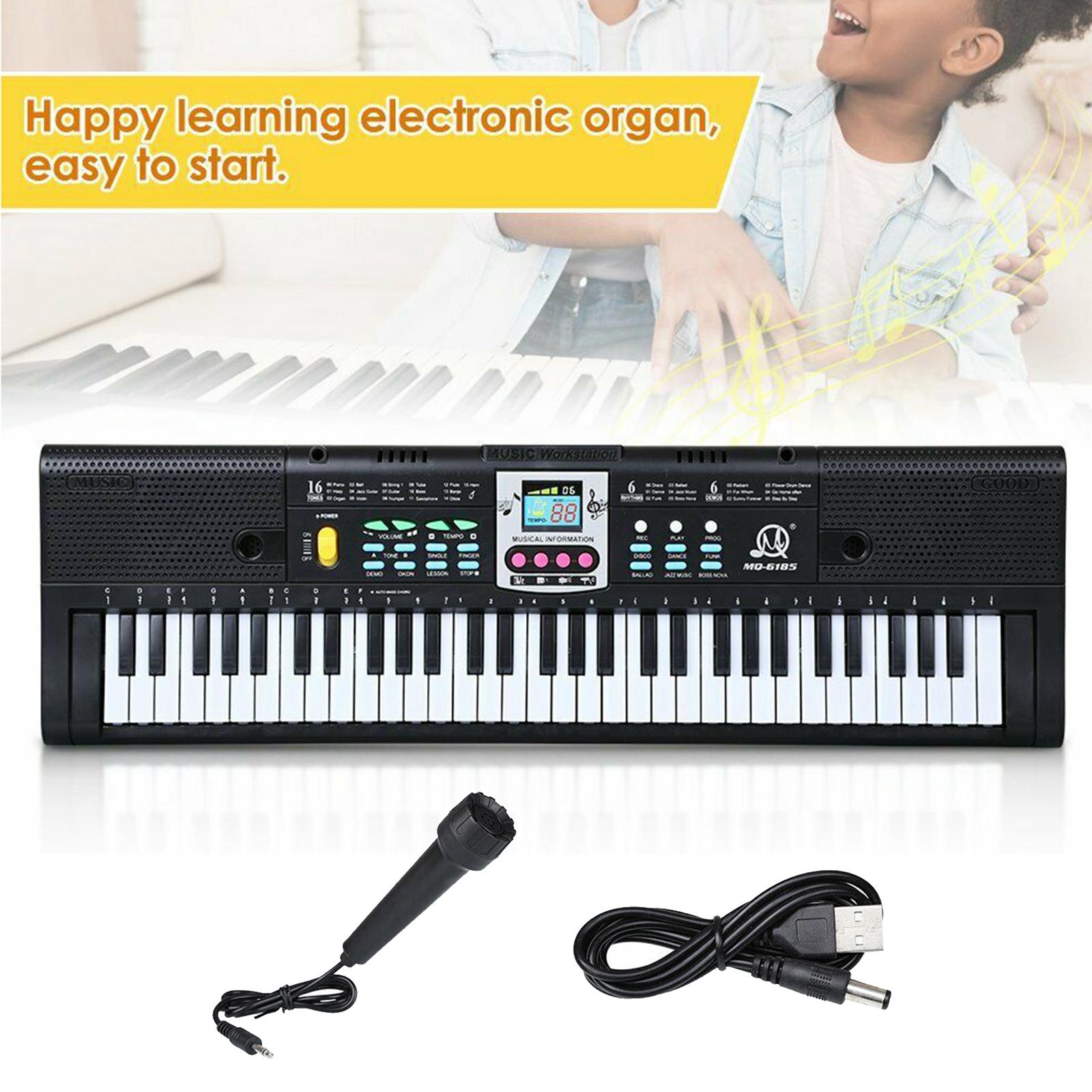 61 Key Digital Music Electronic Keyboard Key Board Electric Piano Kids Gifts