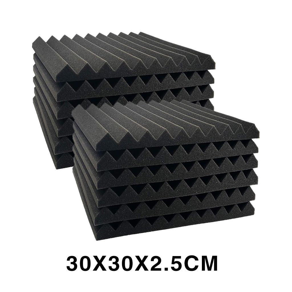 24pcs Acoustic Foam Panel KTV Wedge Sound Absorption
