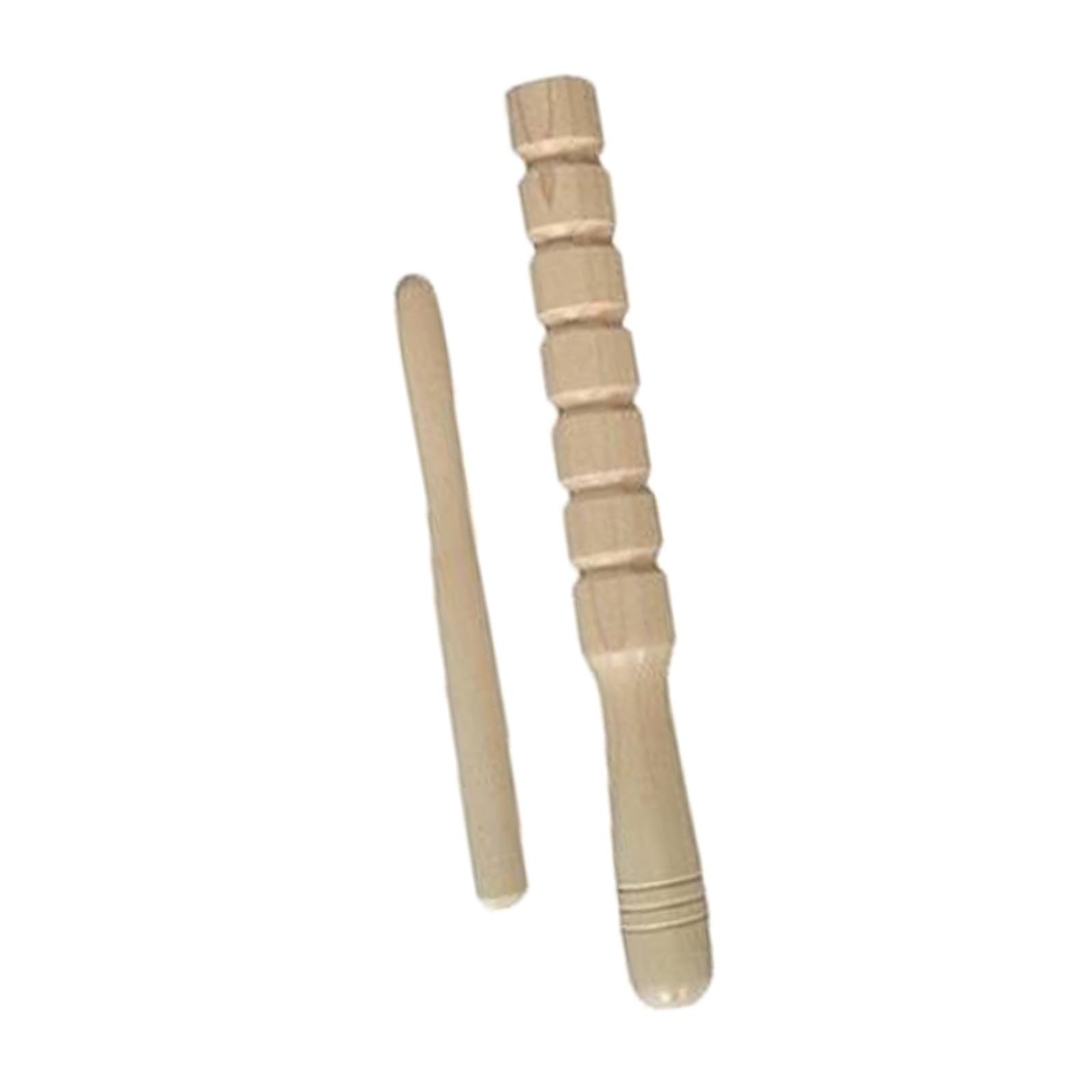 Classical Orff Rhythm Sticks Hardwood Natural for Birthday Gift Kids 21cm