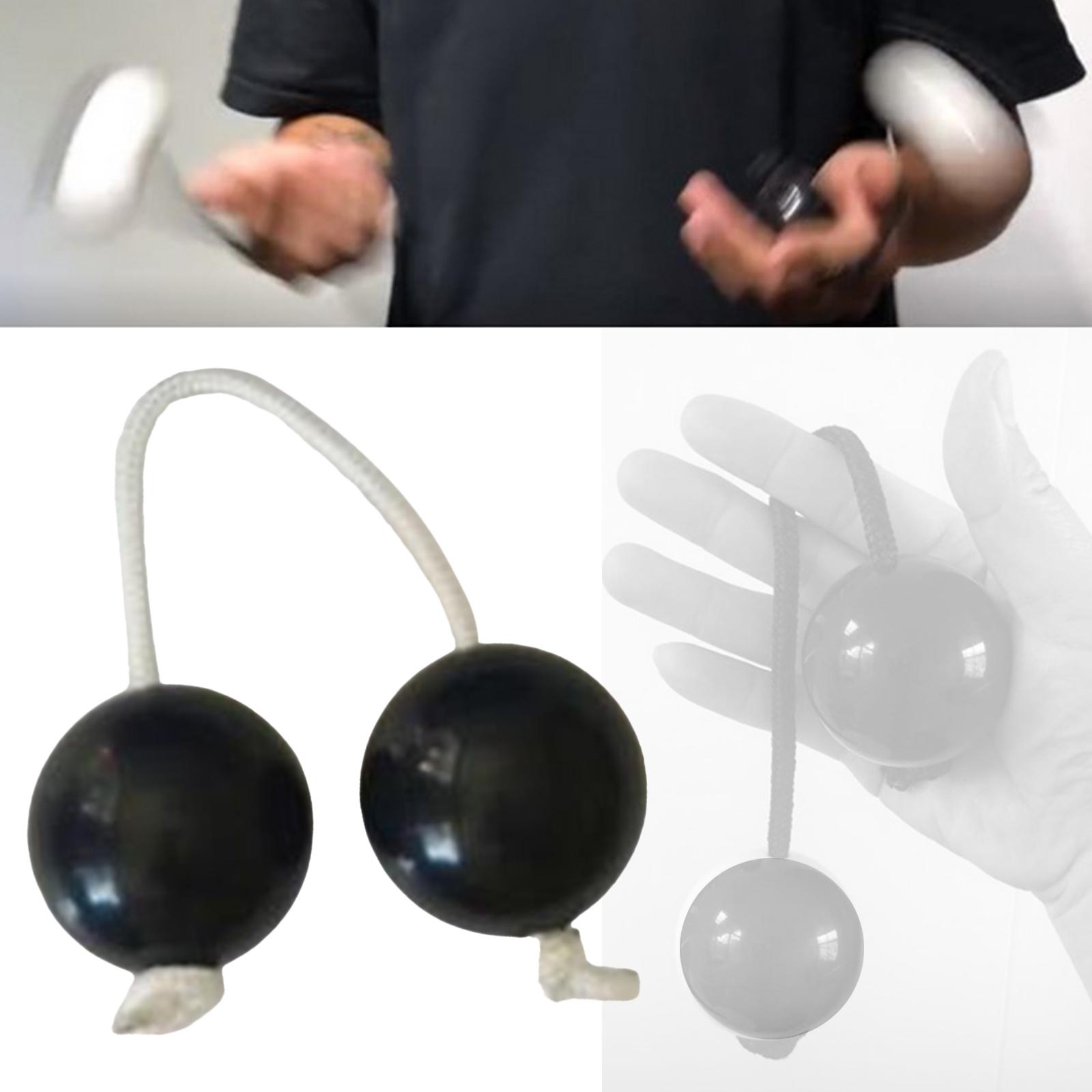 Rhythmic Ball Maracas Percussion Instrument for Concert Bedroom Adults Black