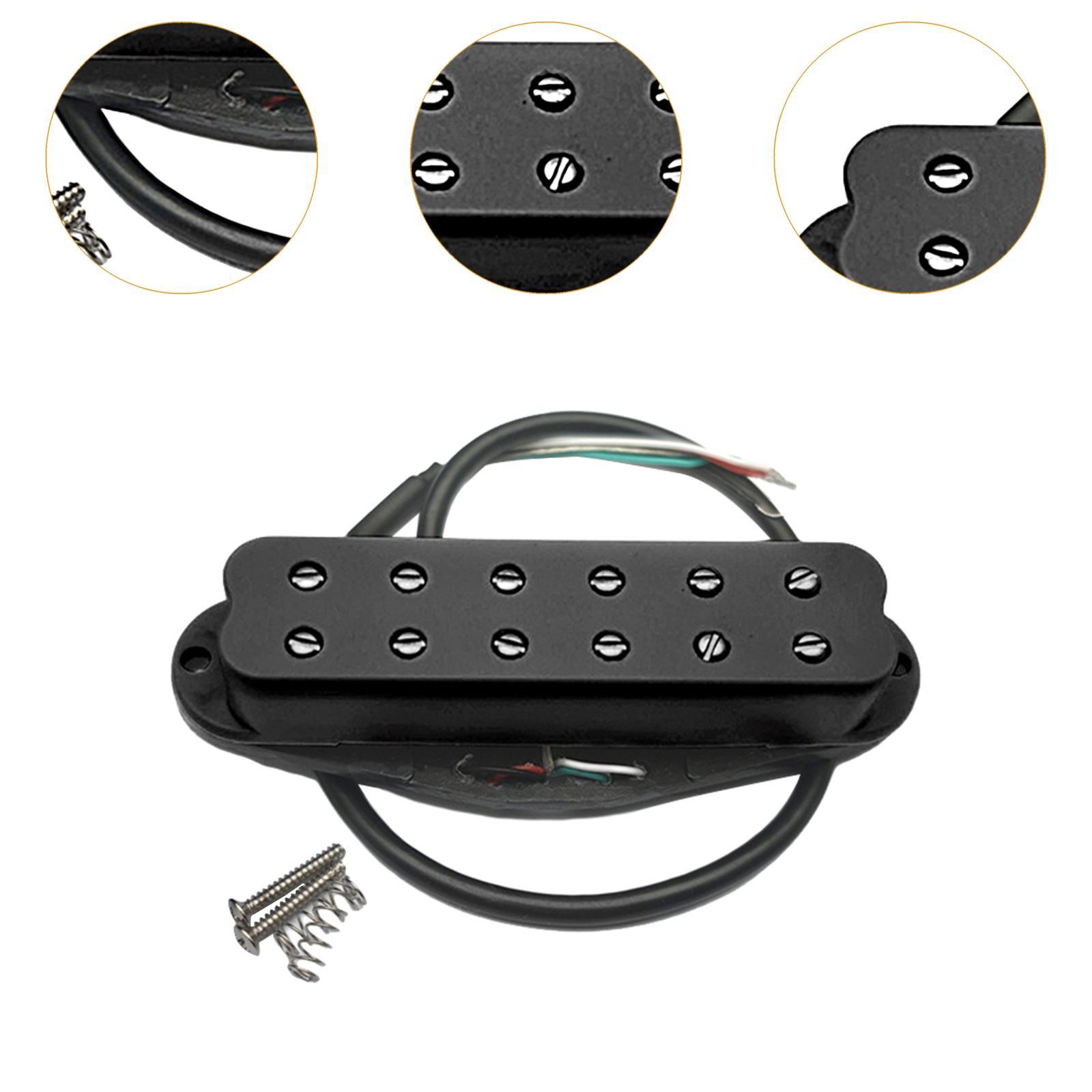 Single Coil Pickup Replaces Universal Musical Instruments Neck Bridge Pickup black