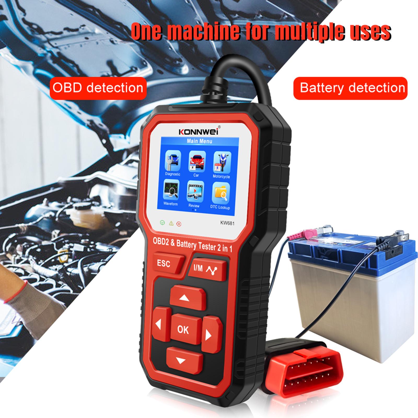 2 in 1 OBD2 Scanner Car Check Engine Tool Auto Diagnostic Scanner
