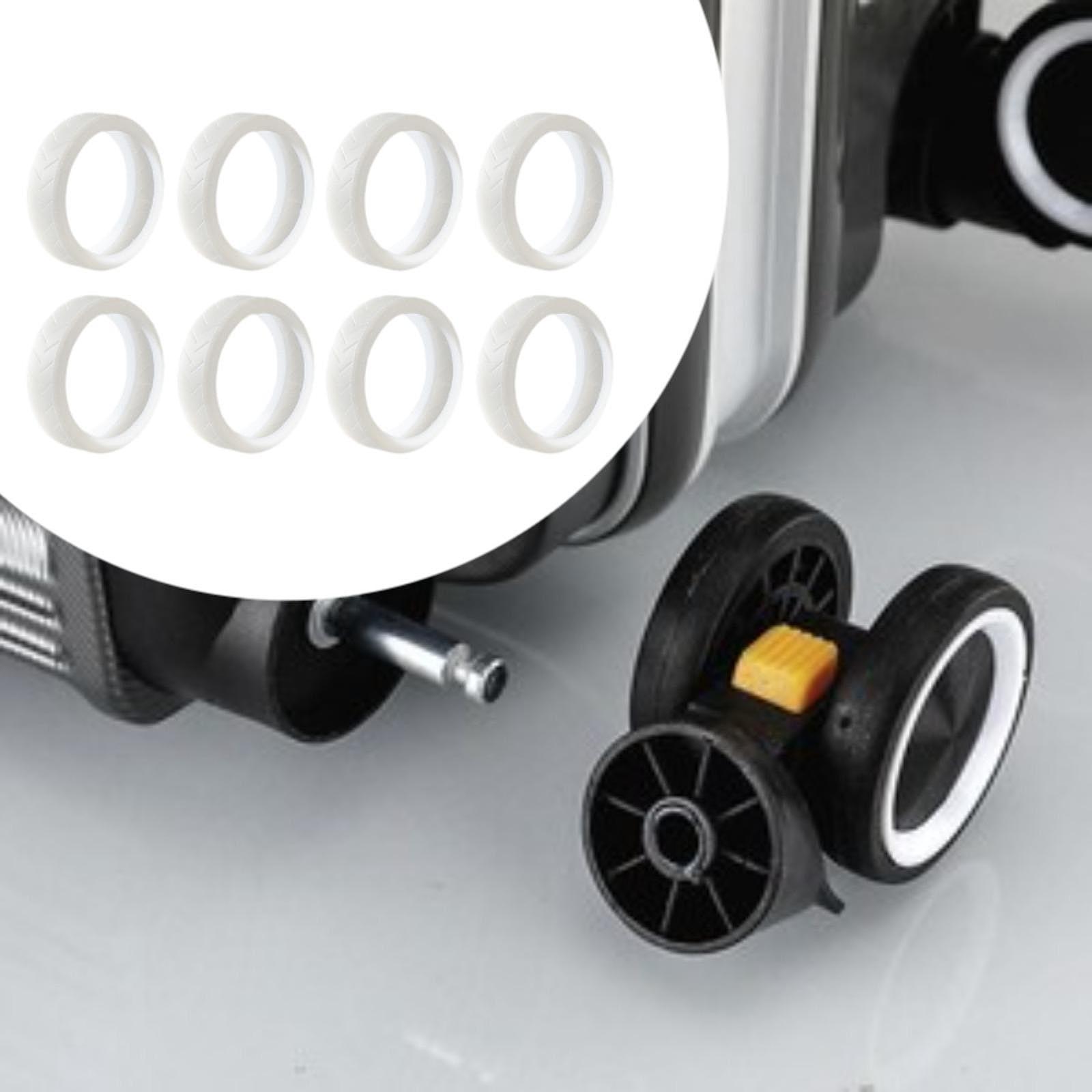 8x Luggage Wheels Covers Silent for Wheel Suitcases Carry on Luggage