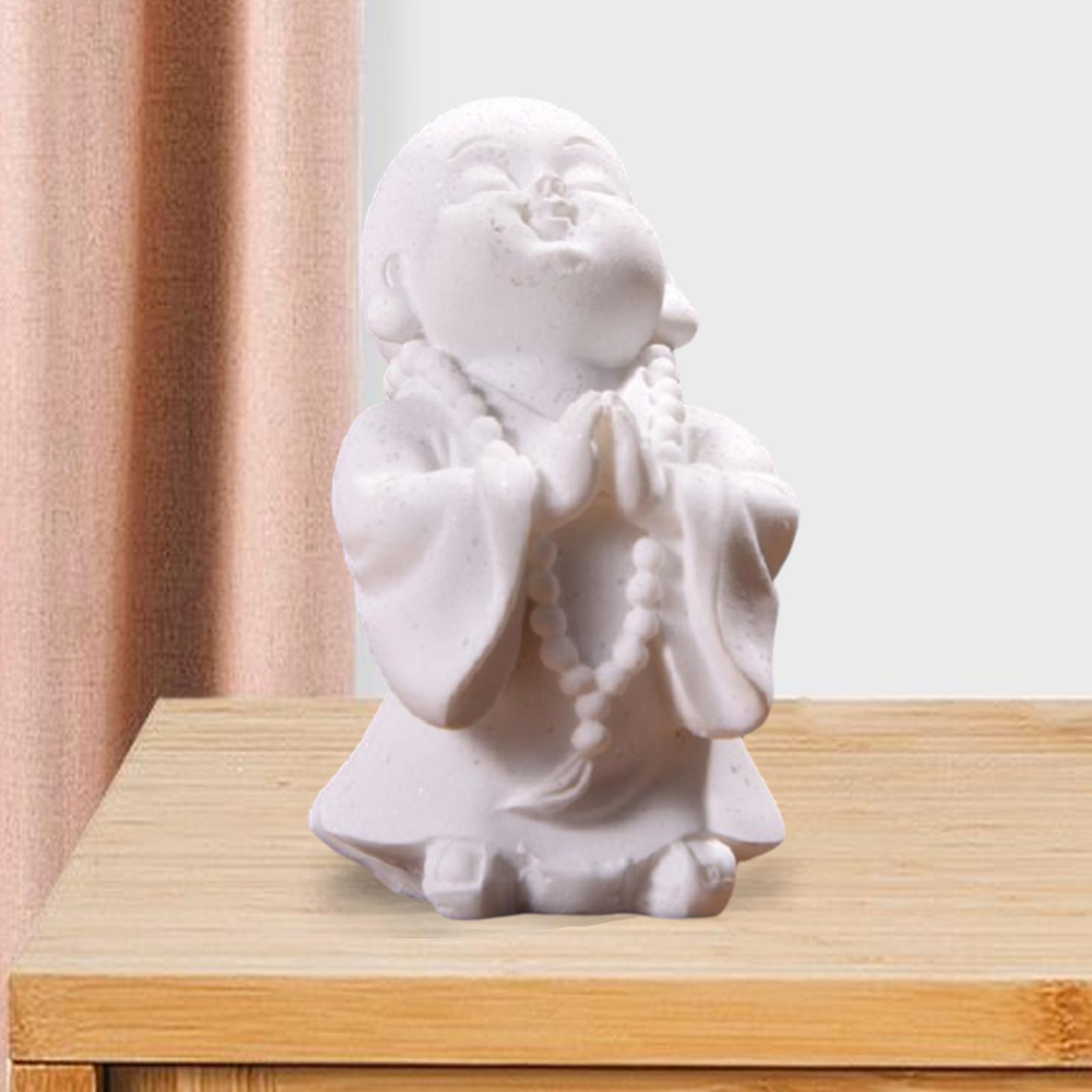 Buddha Statue Spiritual Ceramic Classic Inches Crafts for Office Garden C