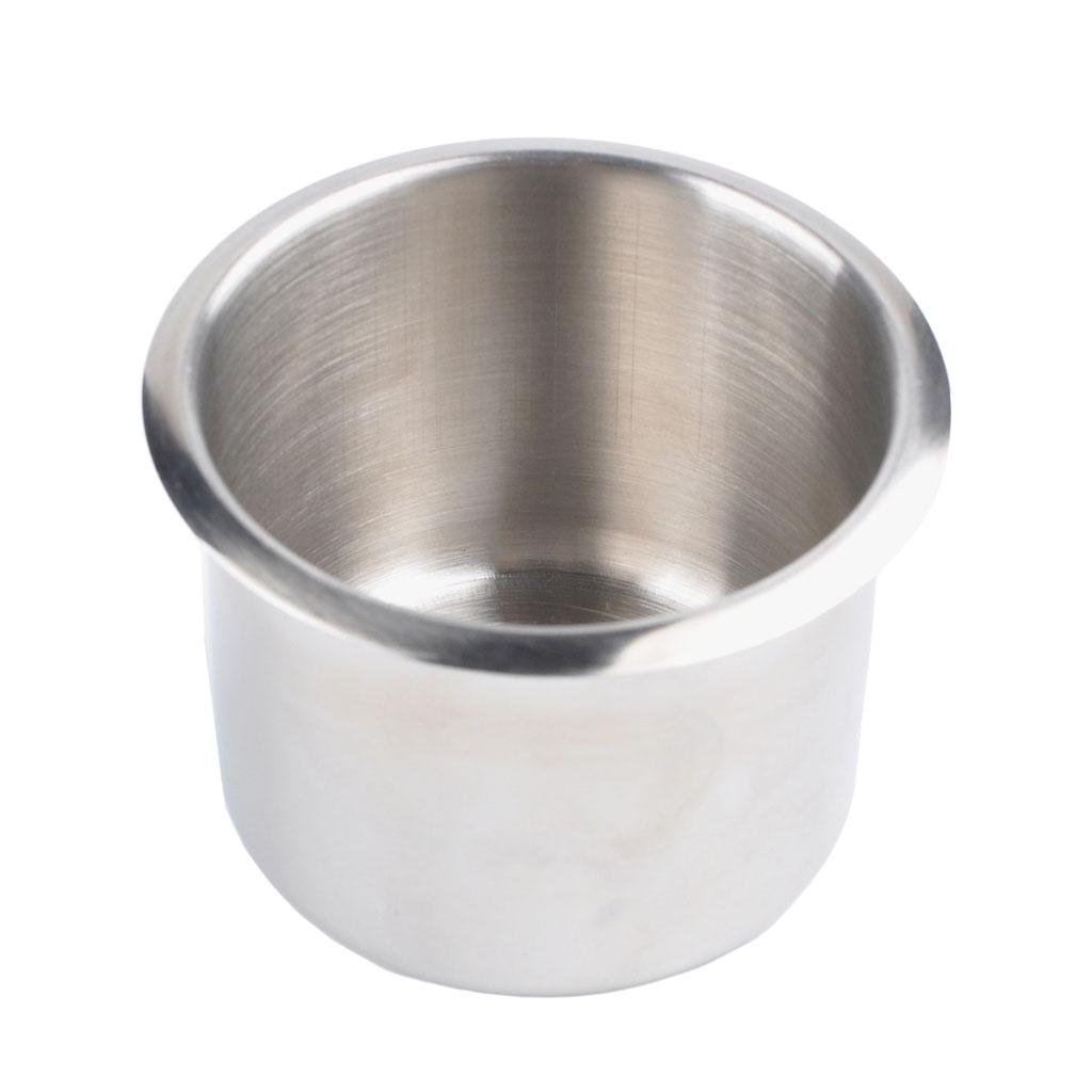Car Cup Holder Recessed Stainless Steel Ashtray Truck Motorhome Camper