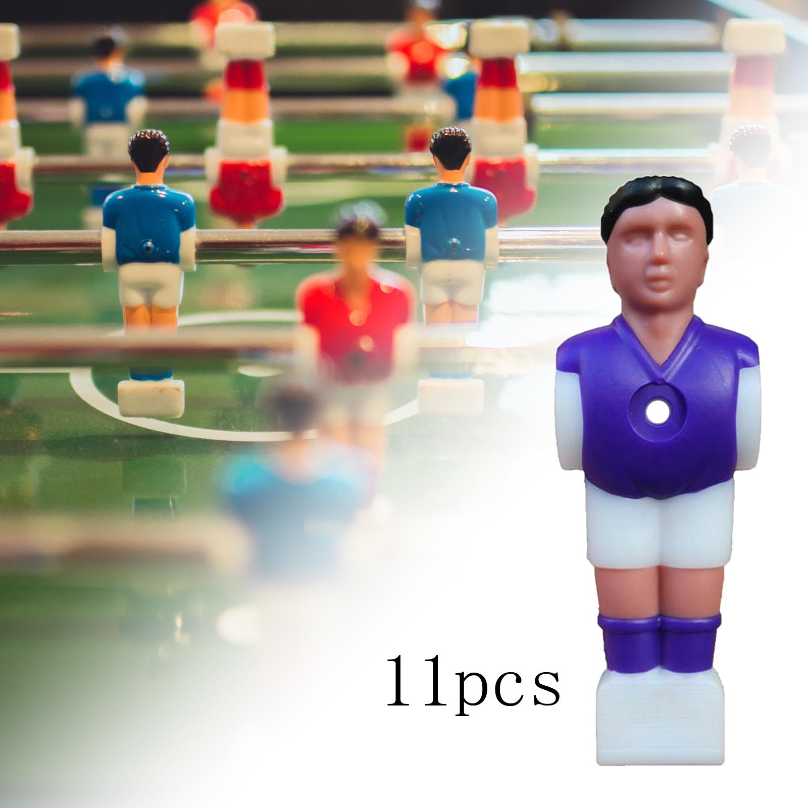 11 Pieces Foosball Player Replacement Table Soccer Parts Machine Accessory Purple
