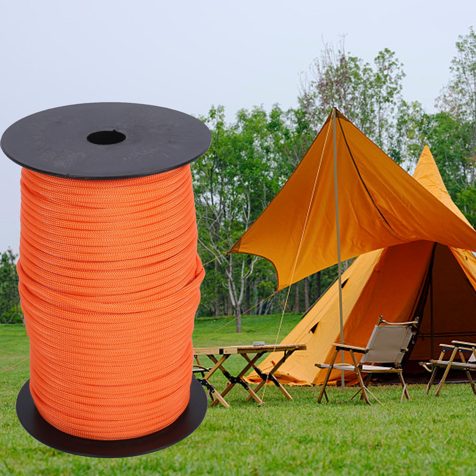 4mm Paracord Camping Rope Survival tent Accessory Camping Orange 