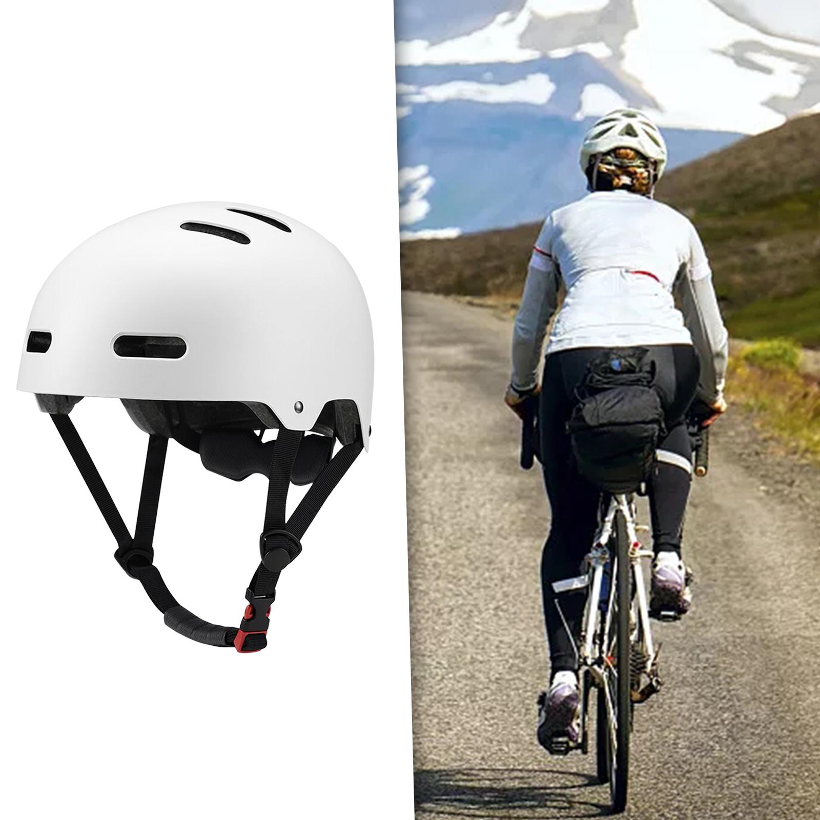 Bike Helmet Comfortable Adjustable Unisex Cycling Accessories Cyclist Helmet White 