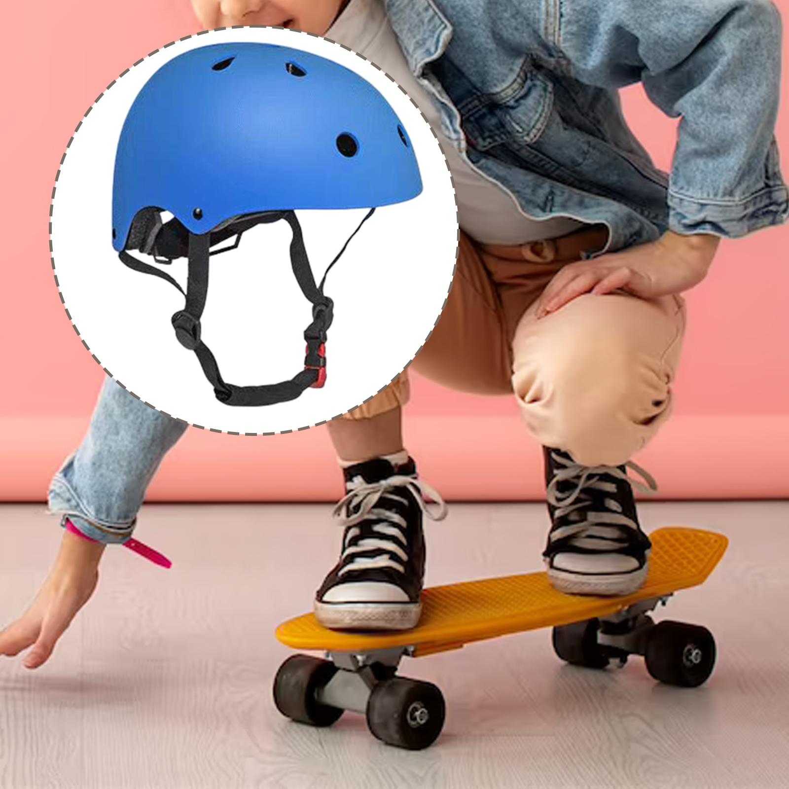 Kids Skateboard Helmet Bicycle Safety Helmet for Roller Skate Skating Skiing Blue