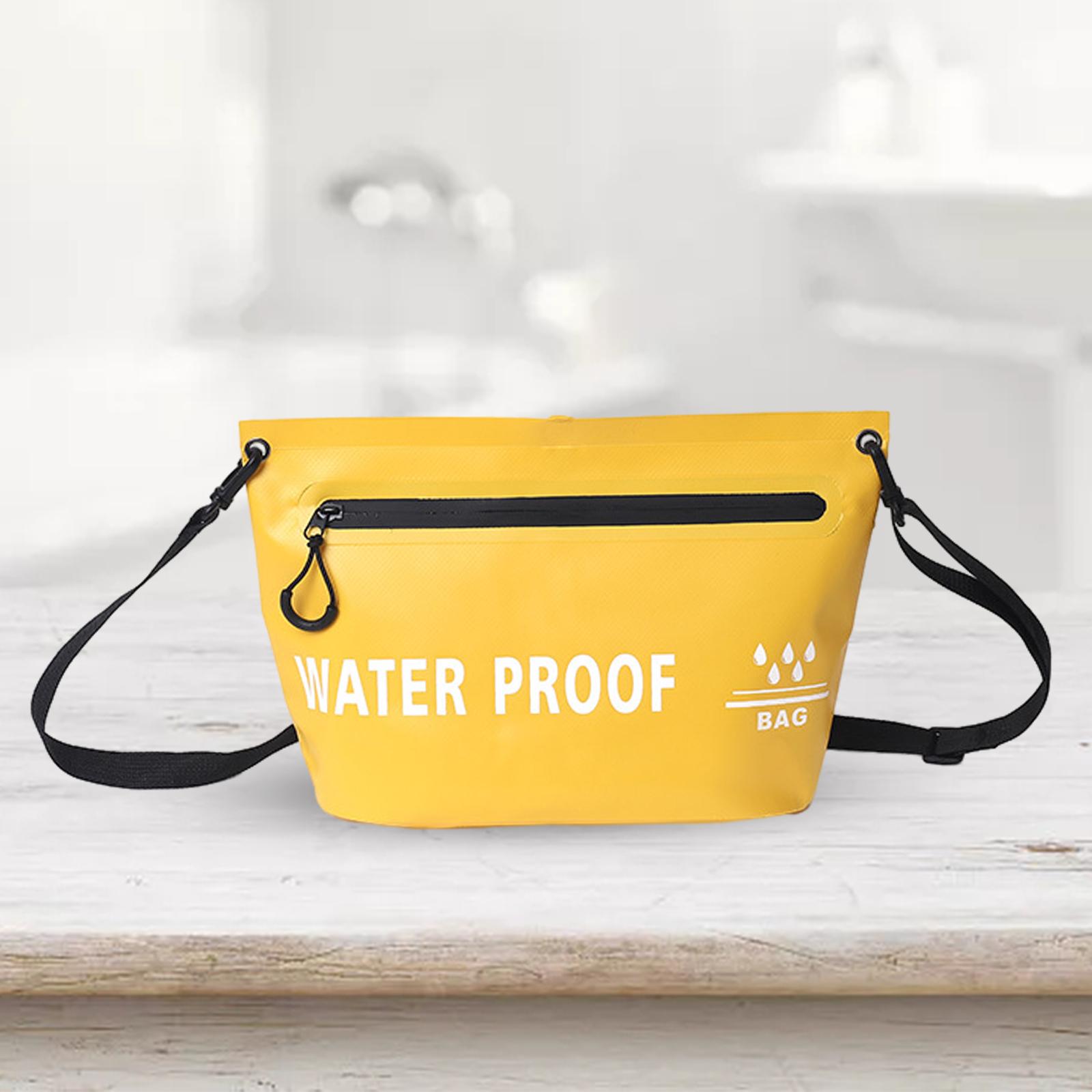 Waterproof Crossbody Bag Waterproof Dry Bag for Hiking Trekking Fishing Yellow