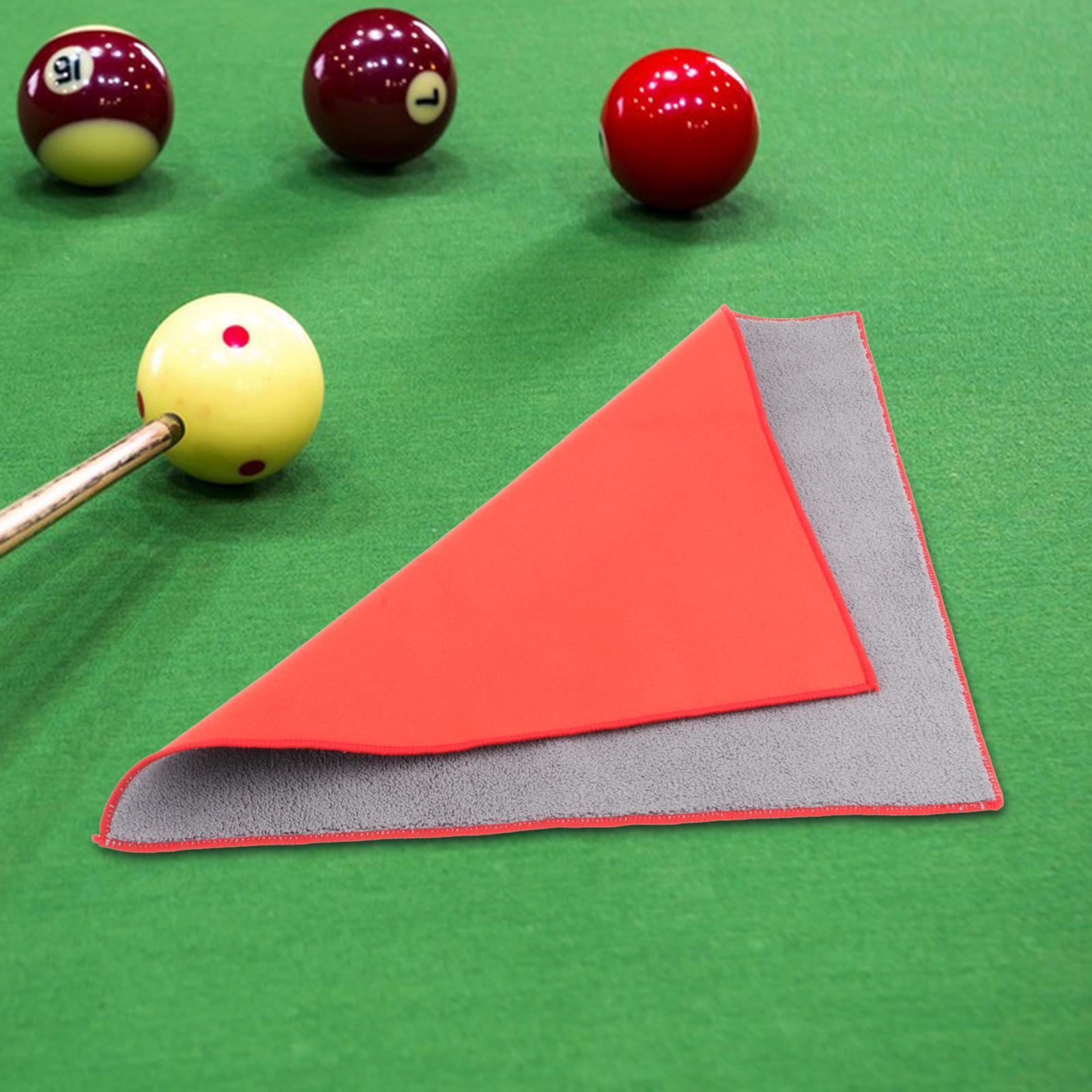 Pool Cue Cleaning Cloth Snooker Polishing Tournament Club Billiard Cue Towel Orange