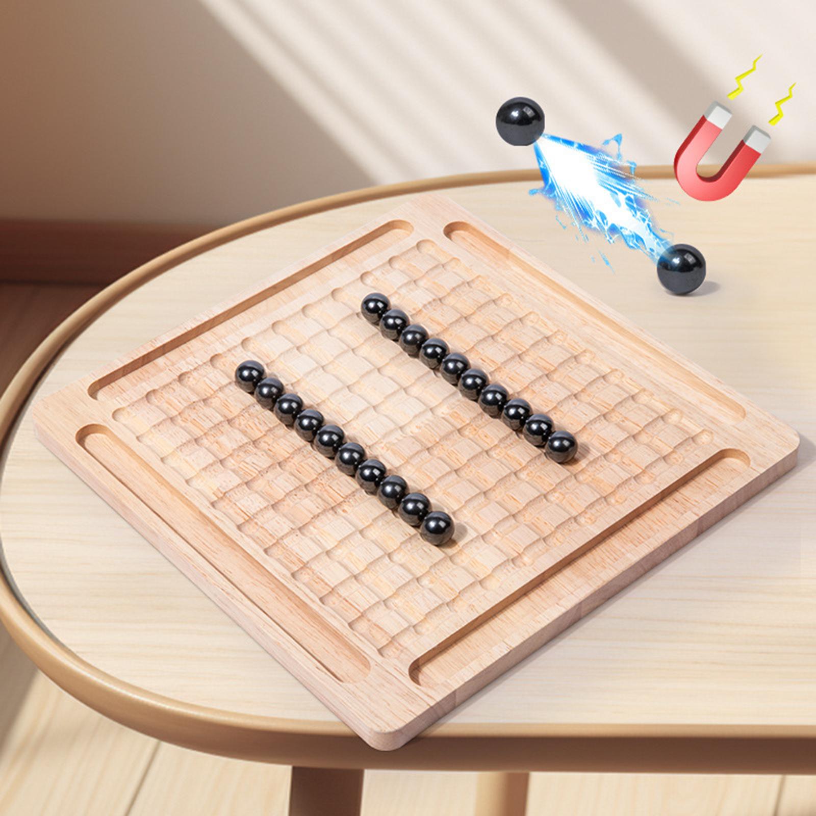 Educational Checkers Wood Chess Board Game for Entertainment Gatherings