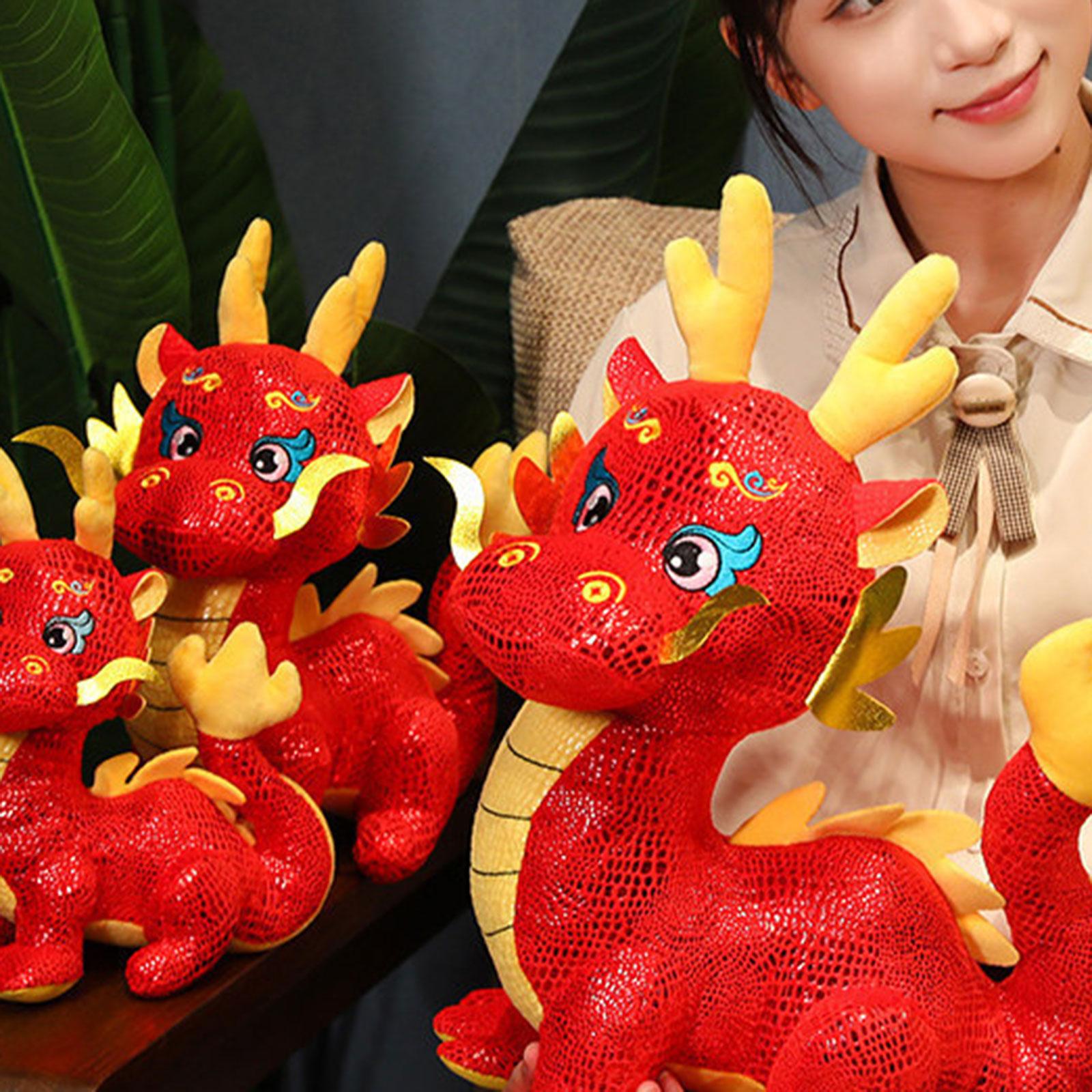 Dragon Stuffed Animal Comfortable Dragon Doll for Cafe Holidays Sofa