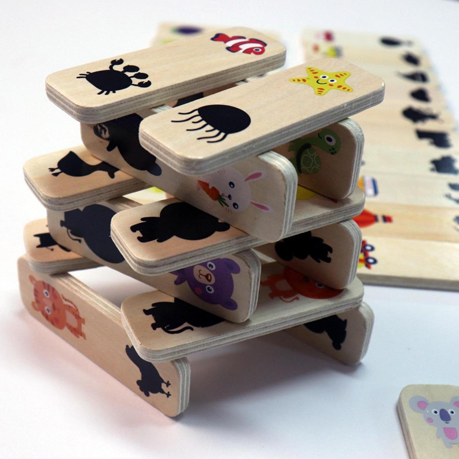 Montessori Puzzle Game Animal Fruit Fine Motor Skill Preschool Entertainment