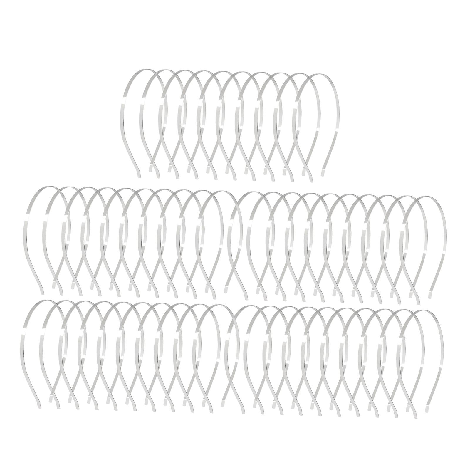 Metal Hair Hoop Base Silver