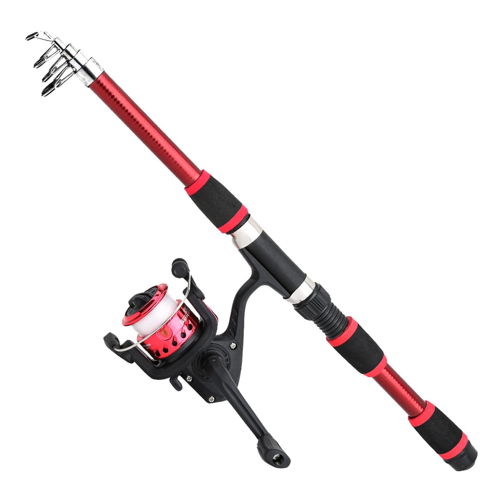 Kids Fishing Rod And Reel Combo Red