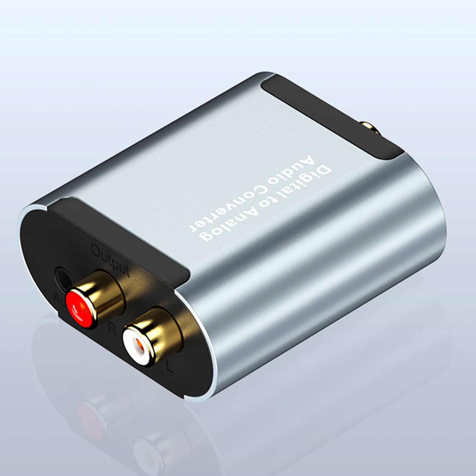 Digital Optical to Analog Analogue Audio Converter with Optical cable