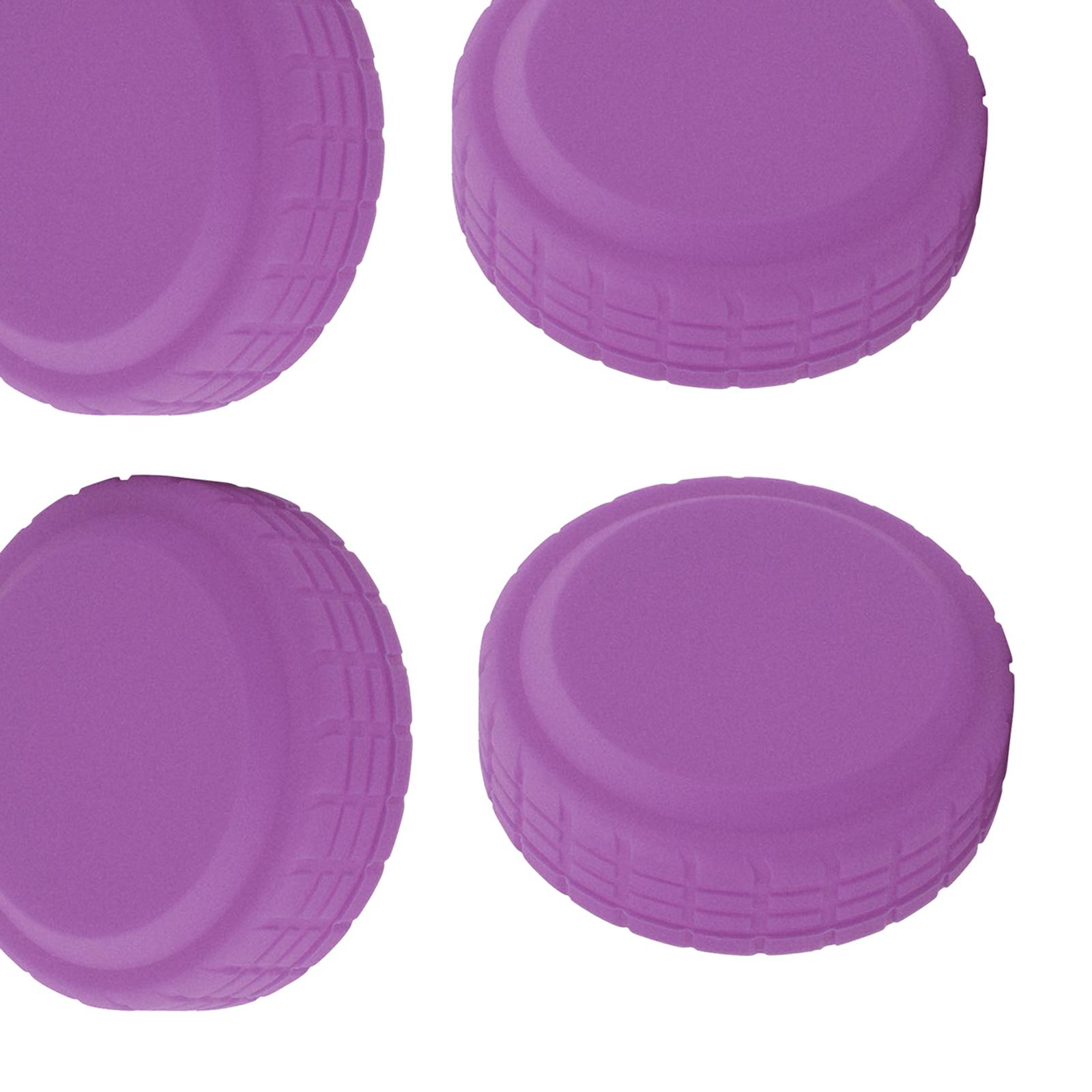 4x Travel Suitcases Wheel Cover Soft Lightweight Silent Luggage Wheel Covers Violet